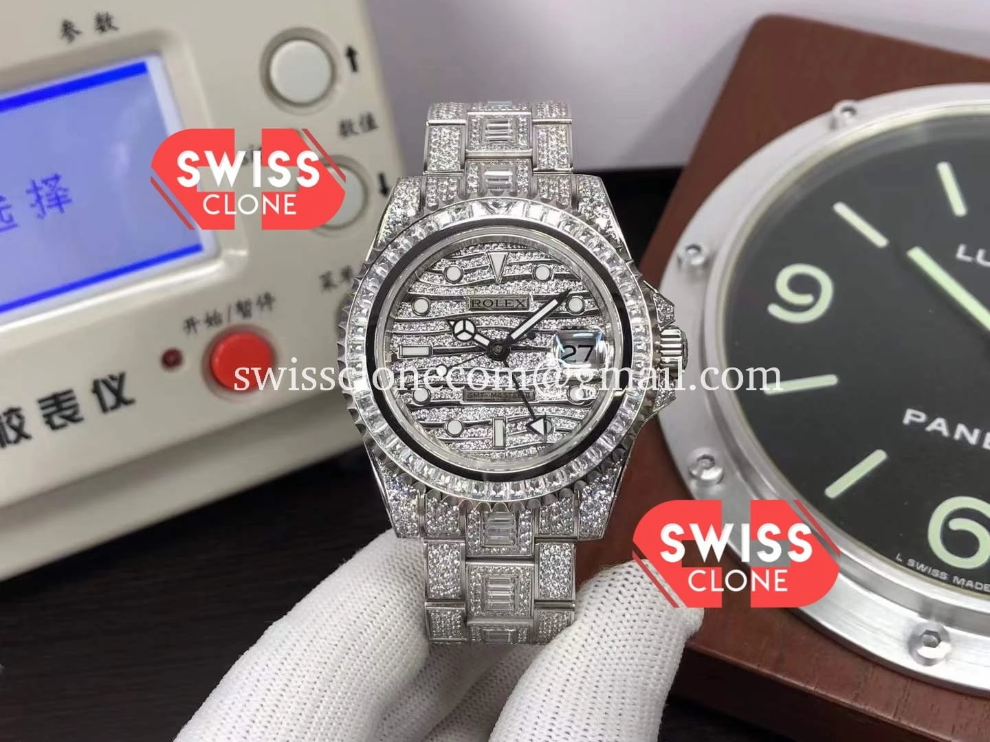 Rolex GMT Masters II Full Iced Out