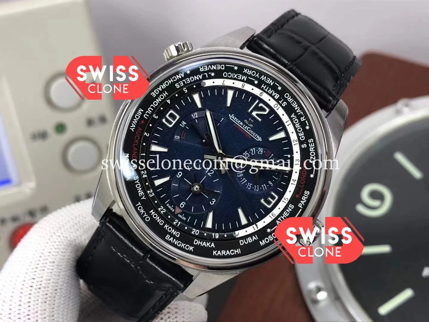 Rolex Jaeger LeCoultre Polaris Geographic 904847J Steel Case 1:1 Super Clone - Bezel & Case Profile