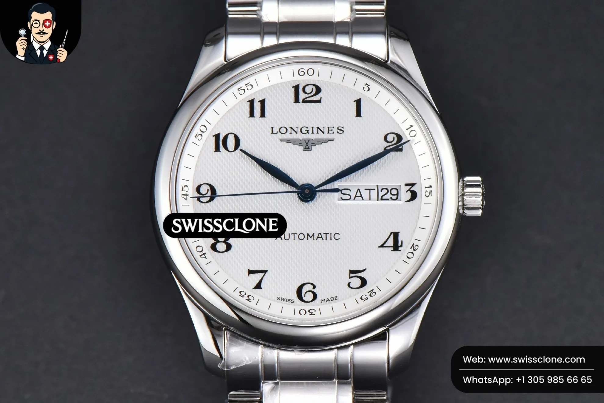Longines Master Automatic 40mm LGF White Dial