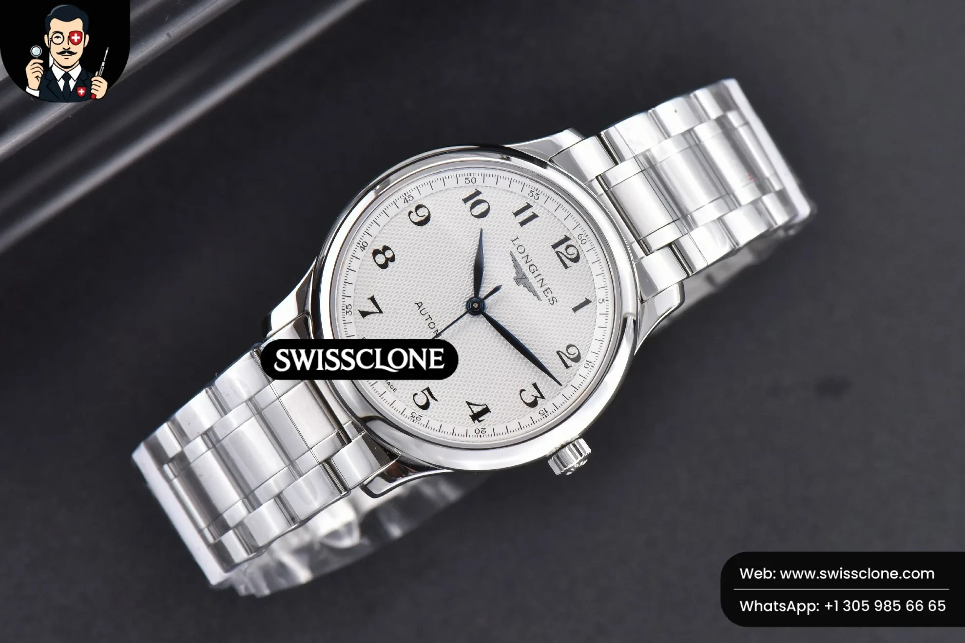 Rolex Master Collection KZF 38mm White Textured Dial 1:1 Super Clone - Bezel & Case Profile