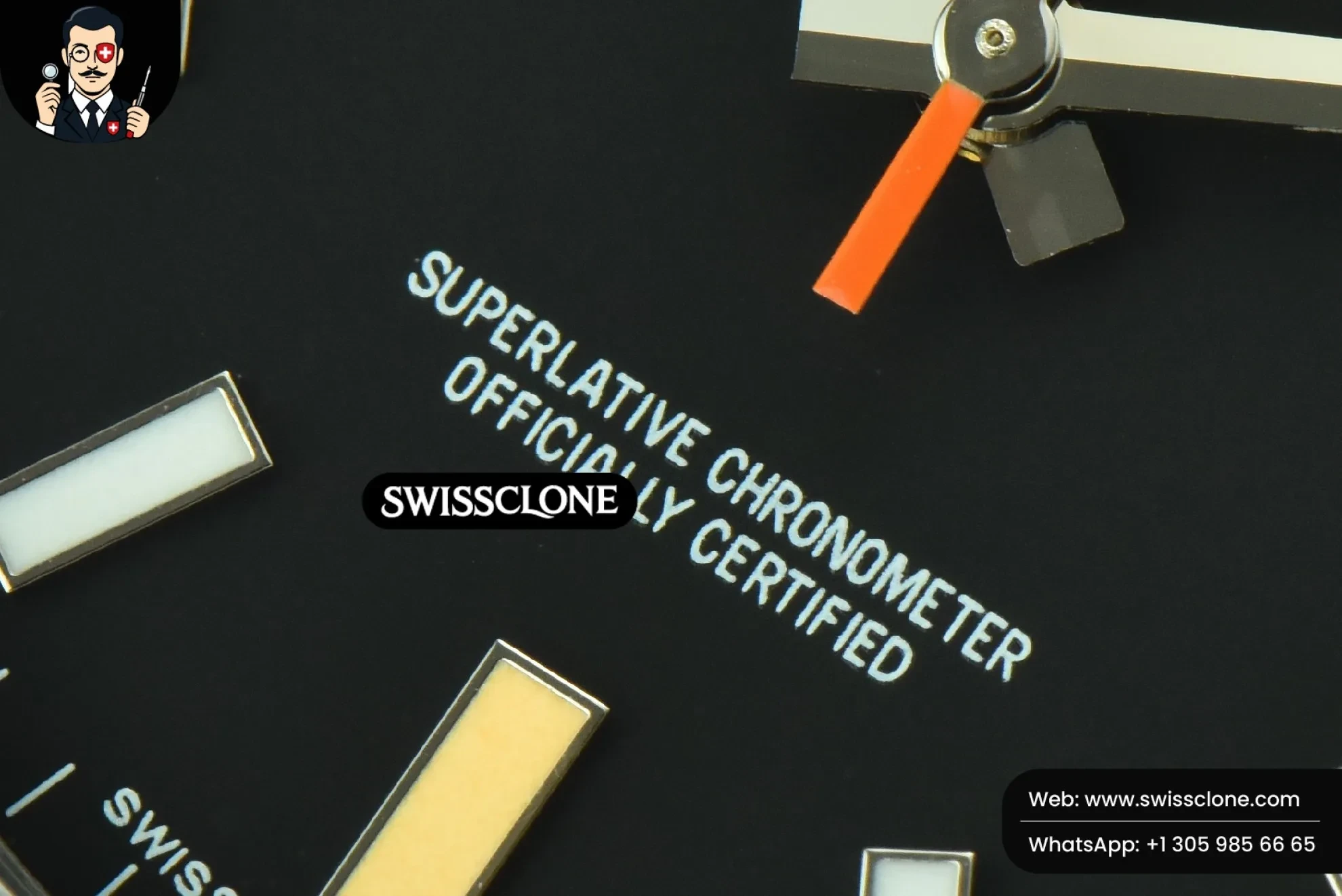 Rolex Milgauss 116400 GV 40mm 904L GSF Black Dial 1:1 Super Clone - Lateral Case Thickness Profile
