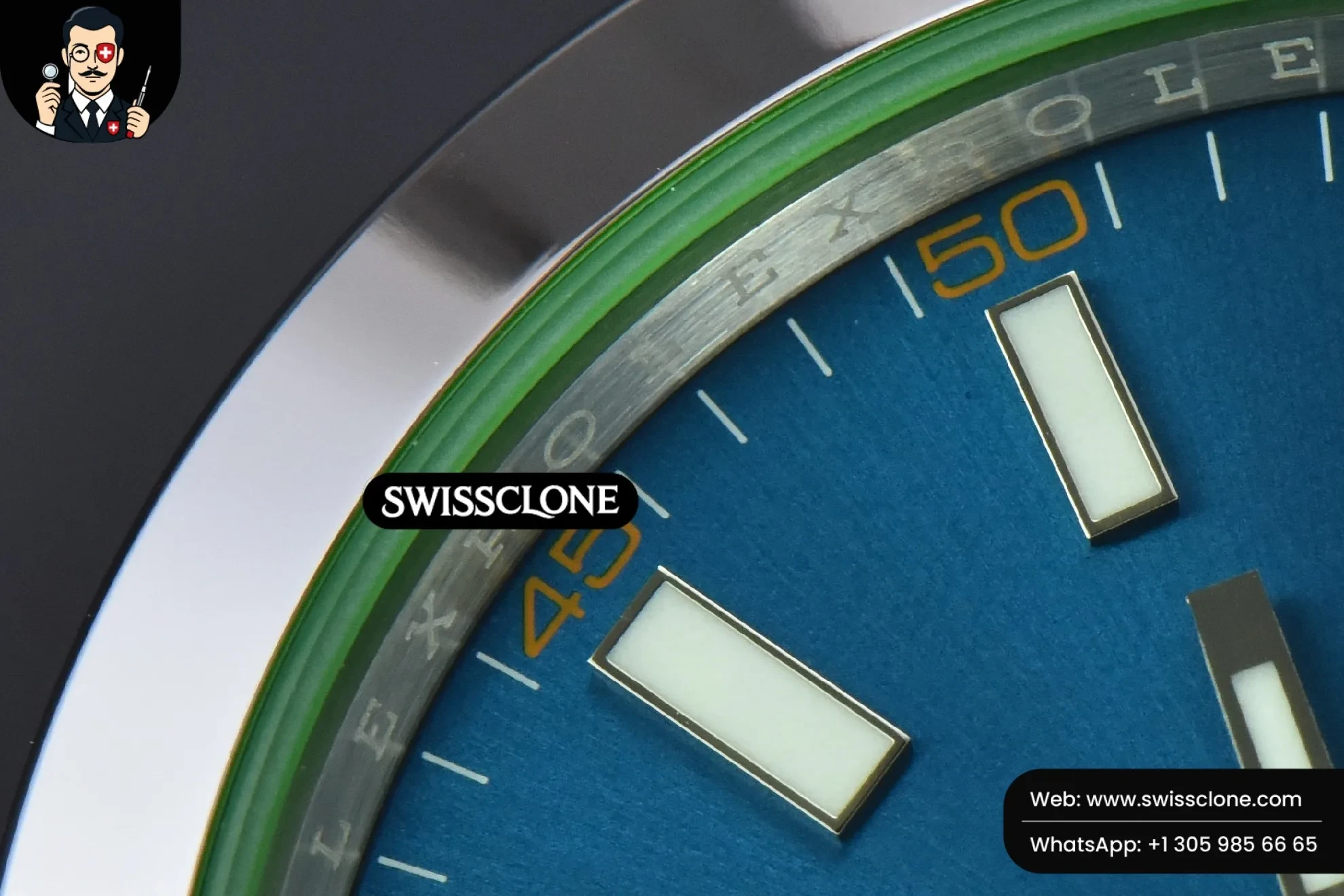 Rolex Milgauss 116400 GV 40mm 904L GSF Blue Dial 1:1 Super Clone - Caseback & Cloned Calibre Movement