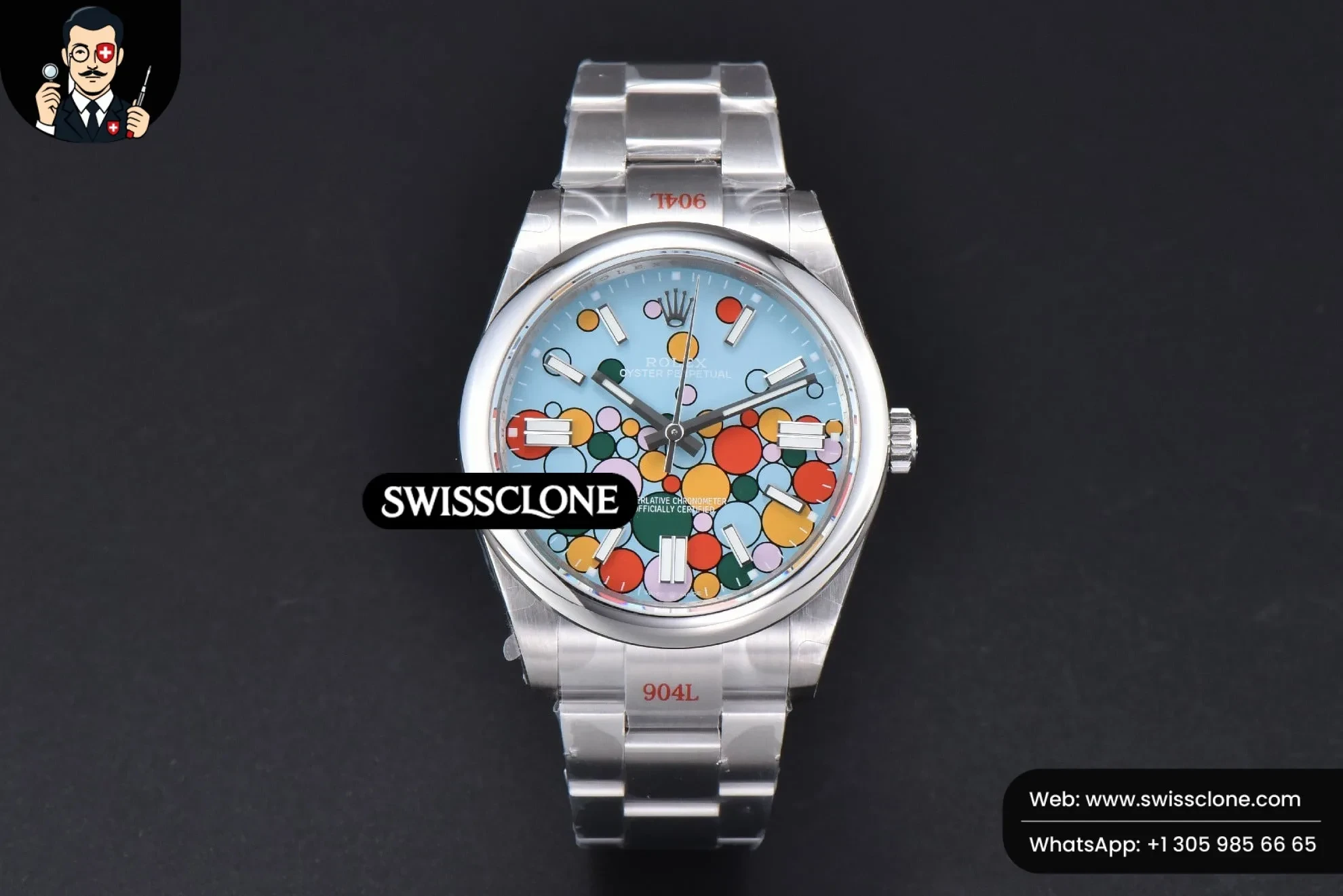 Rolex Oyster Perpetual 124300 41mm 904L Tiffany Ballon Blue DiaL 2824