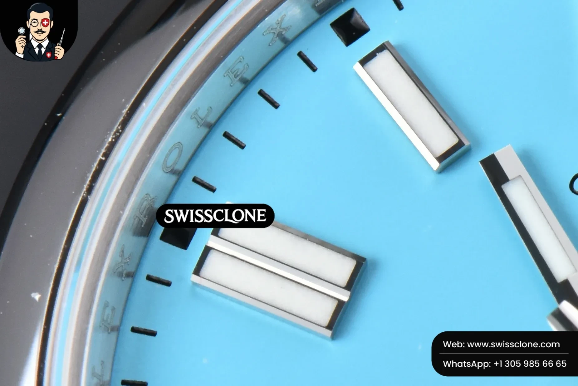 Rolex Oyster Perpetual 124300 41mm 904L Tiffany Dial Oyster VS3235 1:1 Super Clone - Lateral Case Thickness Profile
