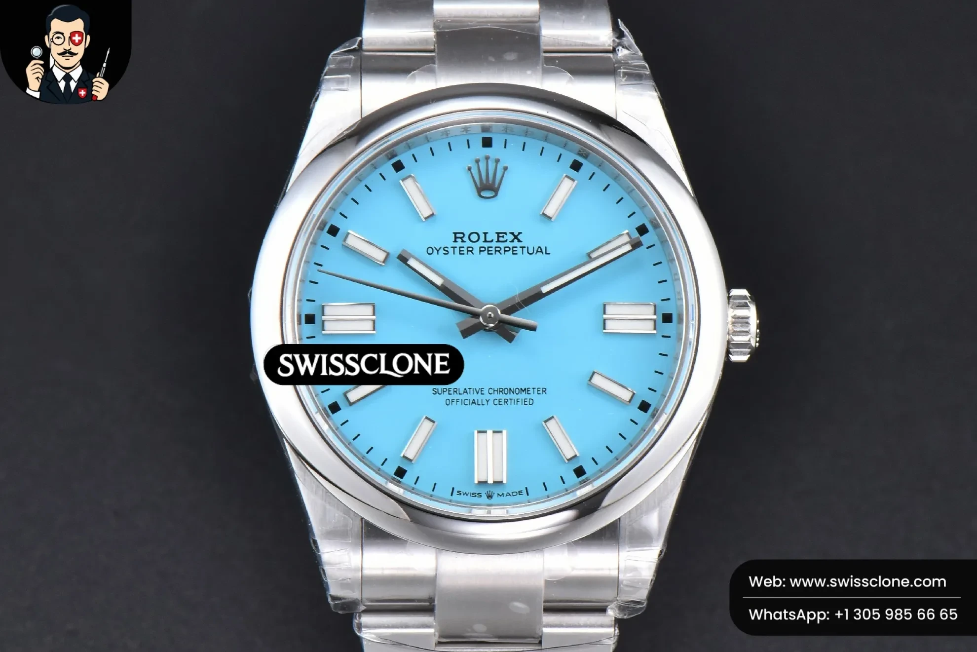Rolex Oyster Perpetual 124300 41mm 904L Tiffany Dial Oyster VS3235