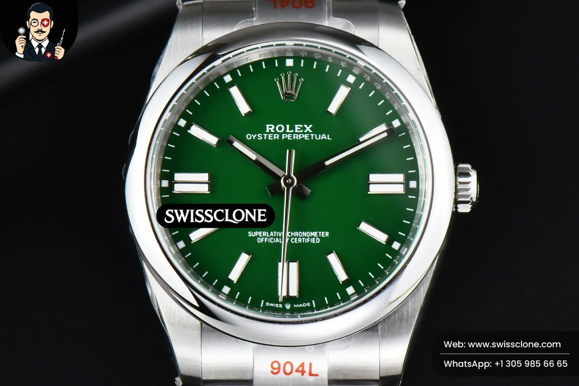 Rolex Oyster Perpetual 124300 41mm Green Dial