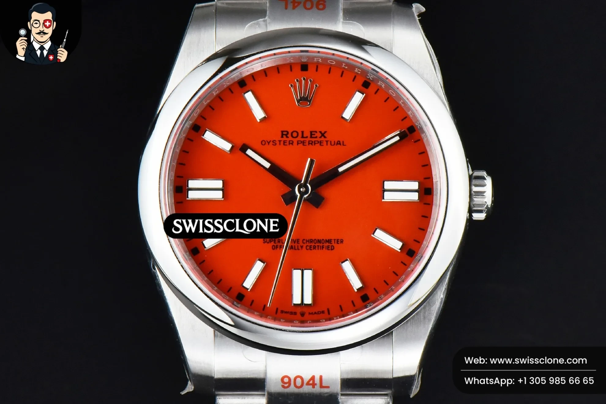 Rolex Oyster Perpetual 124300 41mm Red Dial