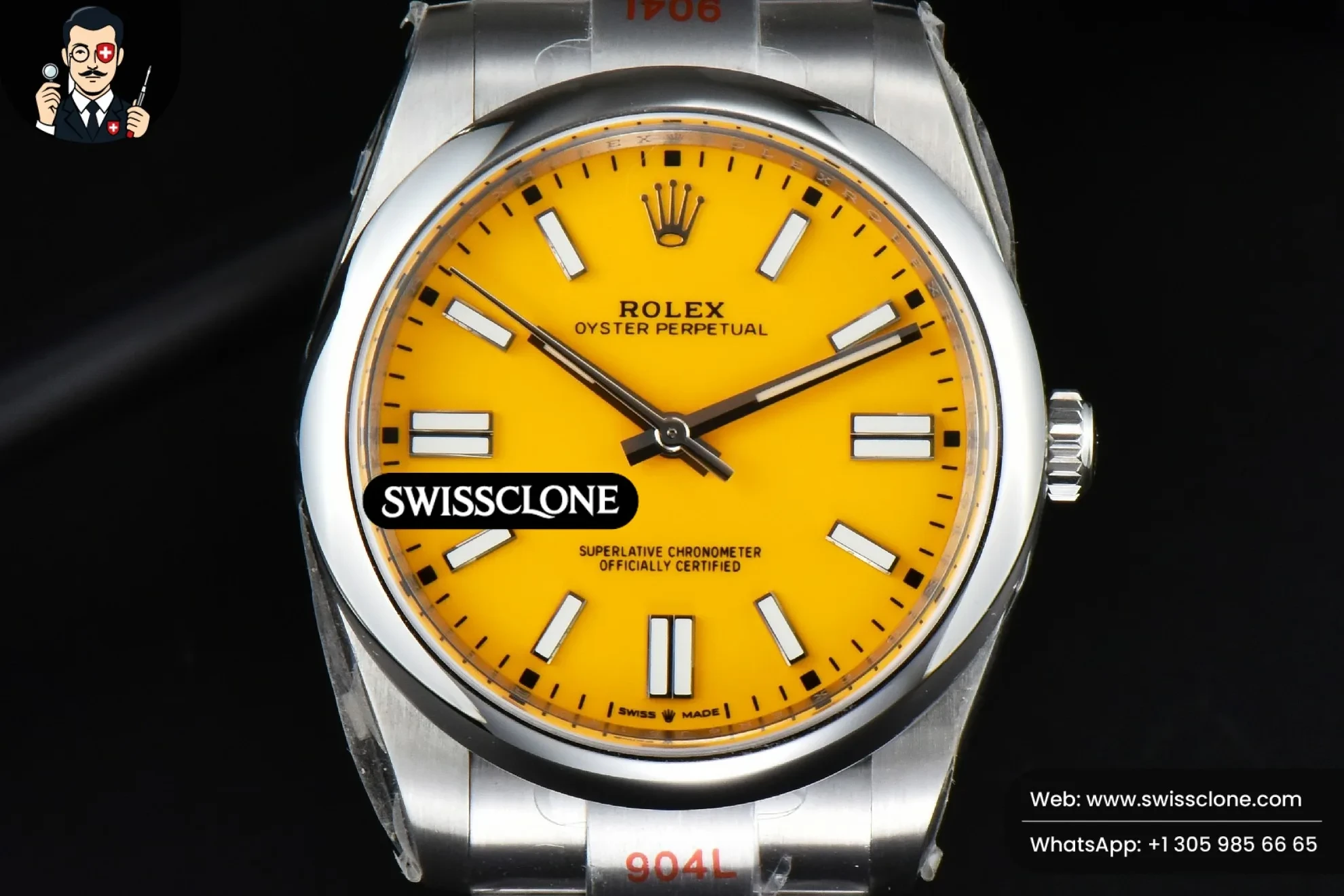 Rolex Oyster Perpetual 124300 41mm Yellow Dial