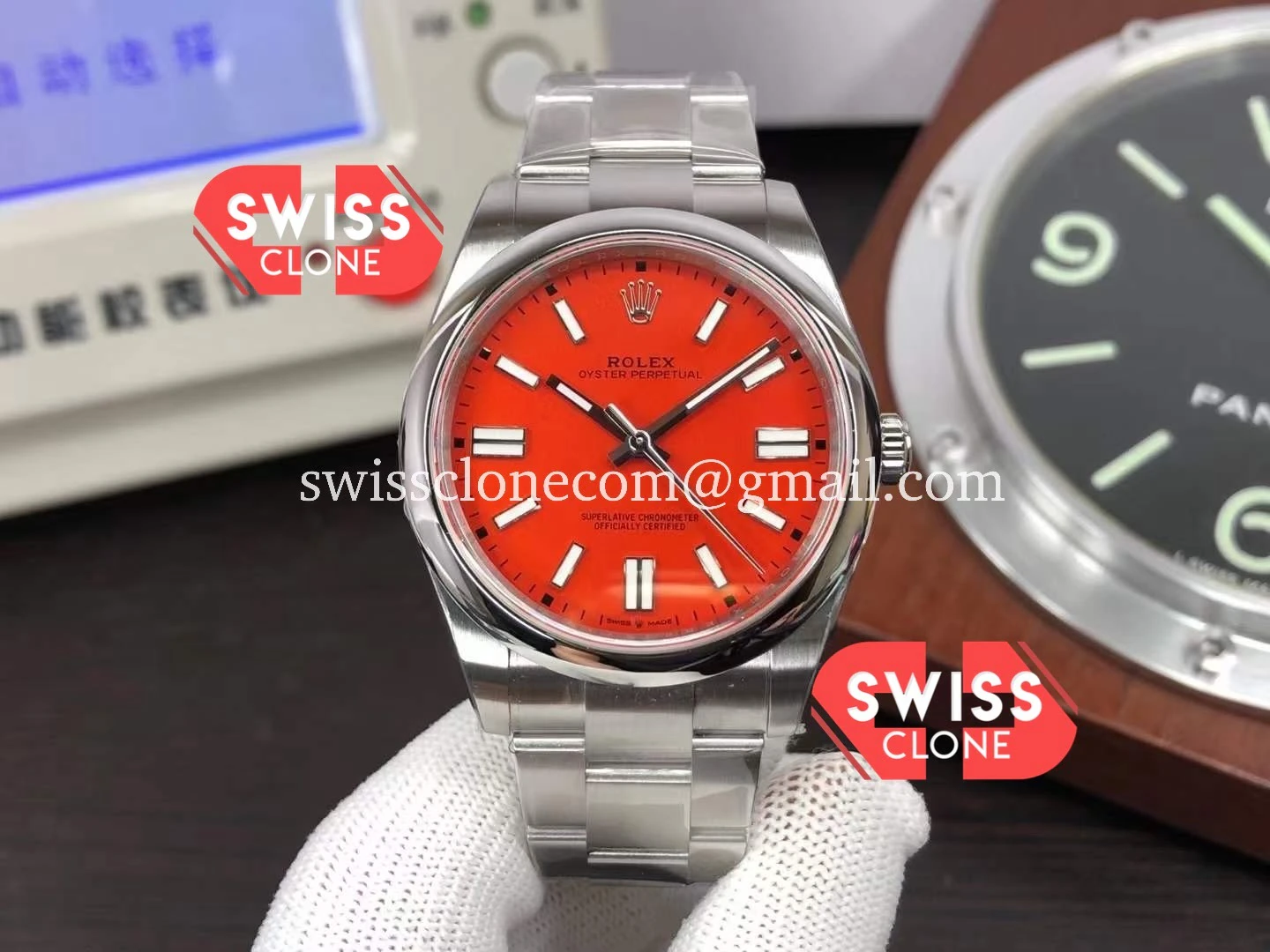 Rolex Oyster Perpetual 124300 Red Dial 41MM Cal.3230