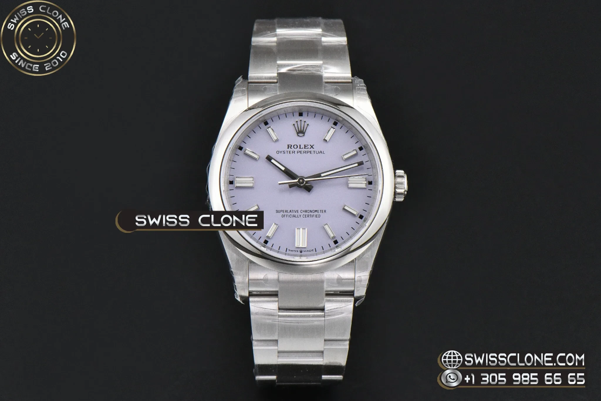 Rolex Oyster Perpetual 126000 36mm 904L Lavender Purple Dial VS3230