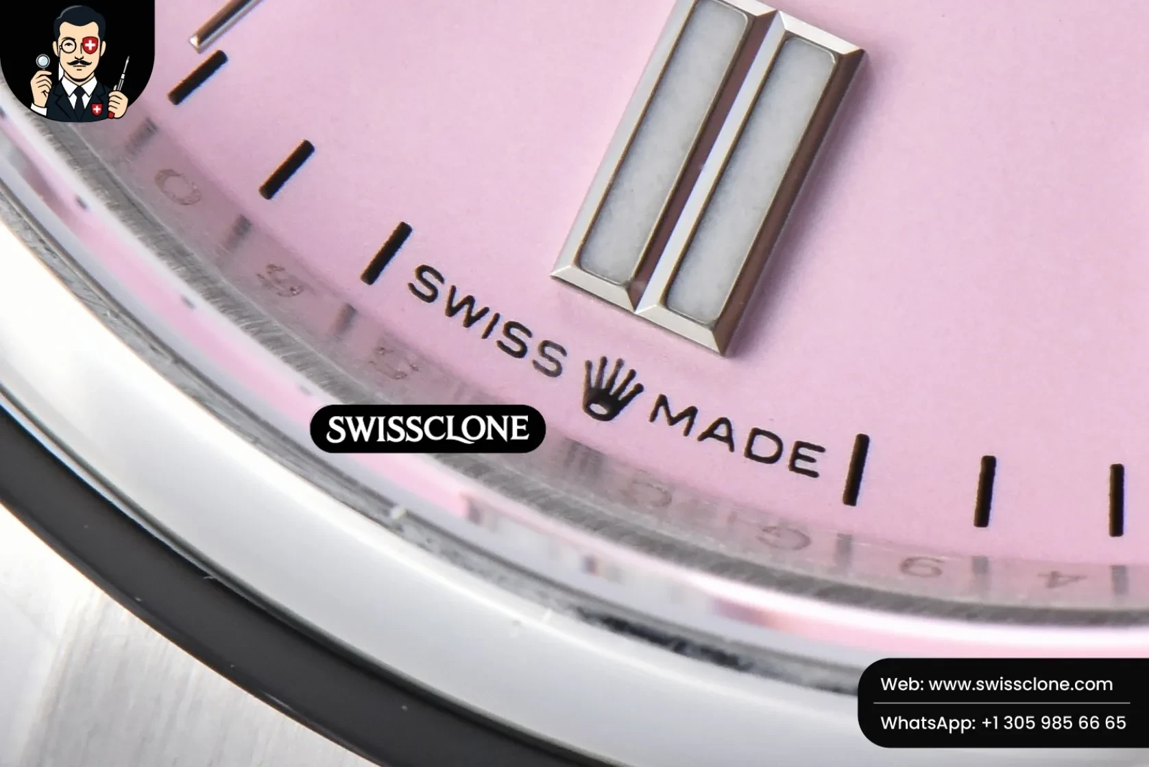 Rolex Oyster Perpetual 126000 36mm 904L Pink Dial VR3230 1:1 Super Clone - On-Wrist Presence View