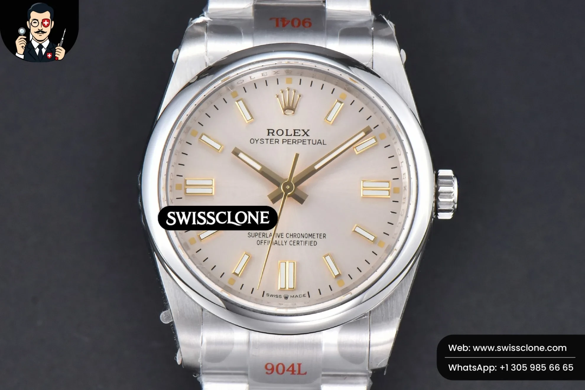 Rolex Oyster Perpetual 126000 36mm 904L Silver Dial VR3230