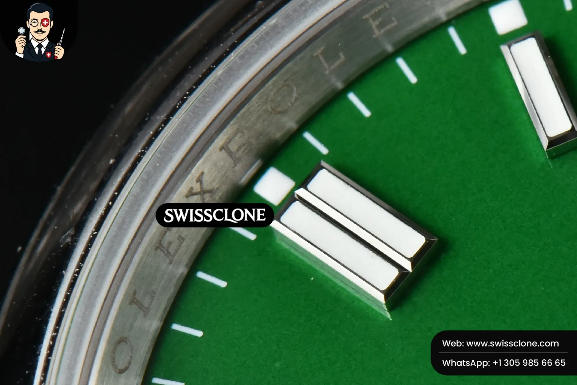 Rolex Oyster Perpetual 126000 36mm Green Dial 1:1 Super Clone - Caseback & Cloned Calibre Movement