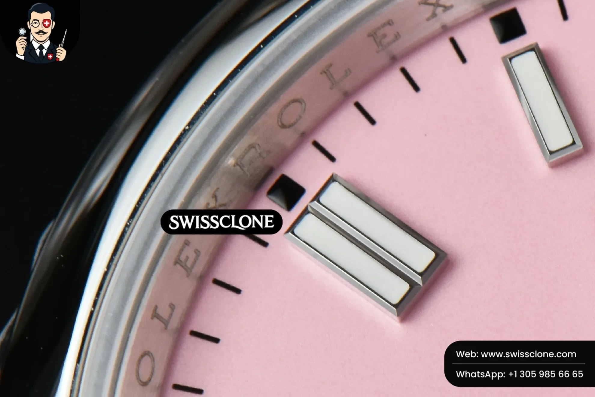 Rolex Oyster Perpetual 126000 36mm Pink Dial 1:1 Super Clone - Caseback & Cloned Calibre Movement