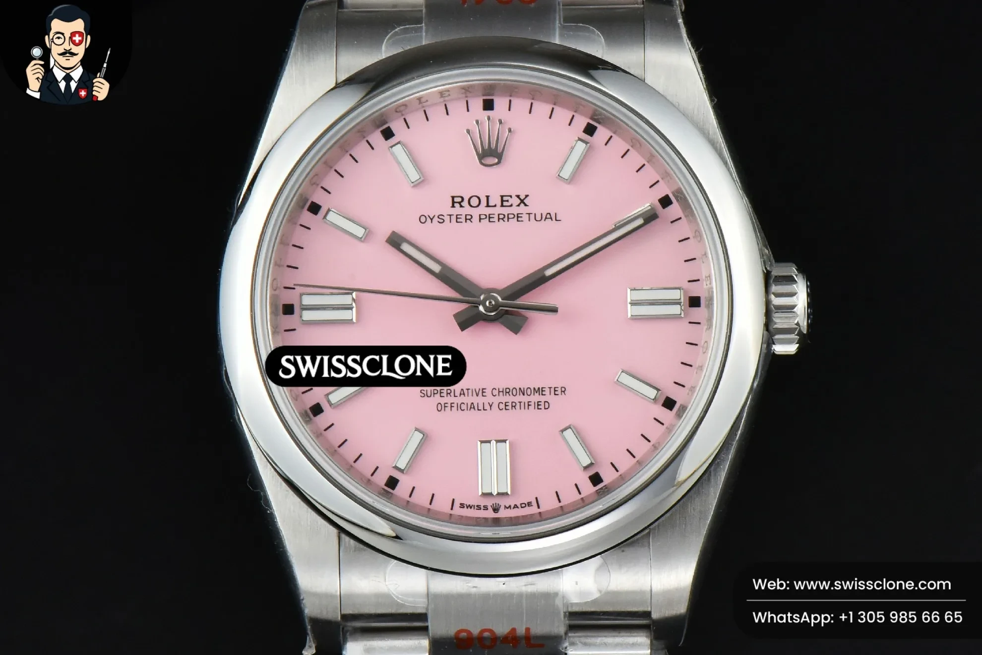 Rolex Oyster Perpetual 126000 36mm Pink Dial