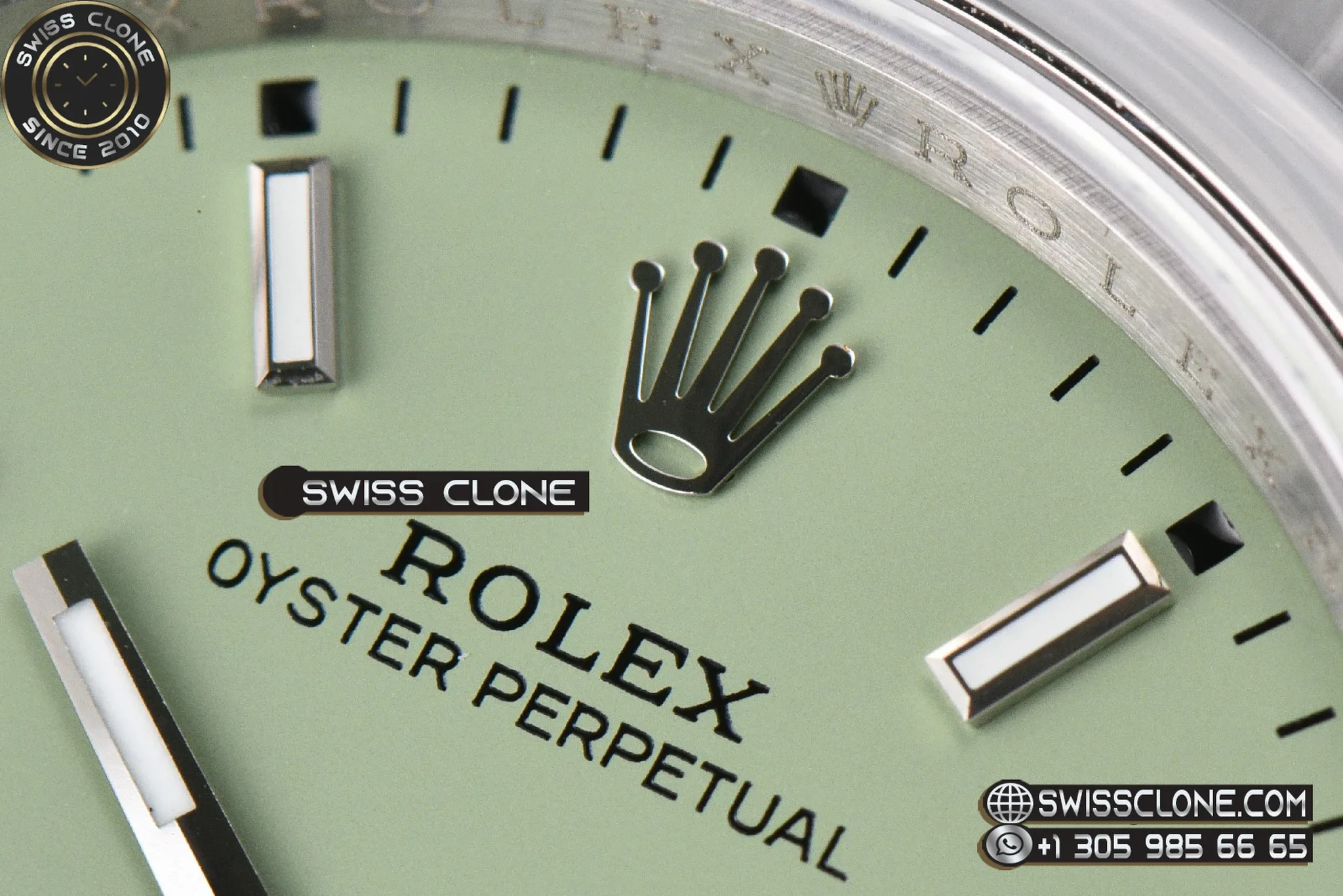 Rolex Oyster Perpetual 36mm 126000 904L Pistachio Green Dial VR3132 1:1 Super Clone - Clasp & Bracelet Finishing