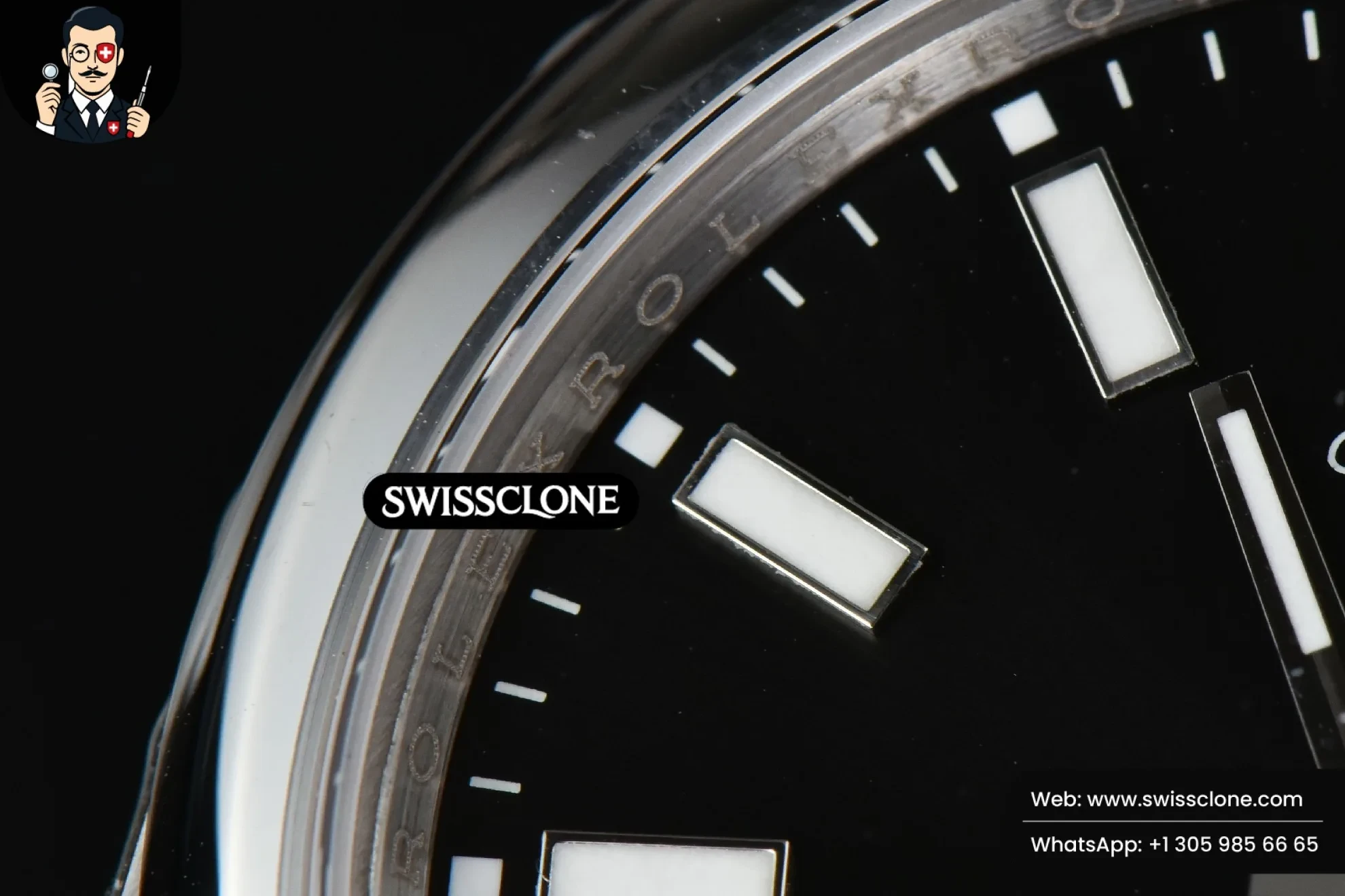 Rolex Oyster Perpetual 39mm 114300 Black Dial 1:1 Super Clone - Caseback & Cloned Calibre Movement