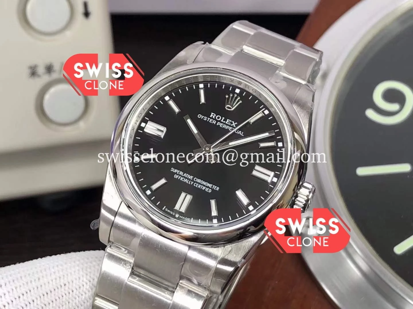 Rolex Oyster Perpetual 41MM 124300 Black Dial Cal.3230 904L 1:1 Super Clone - Bezel & Case Profile