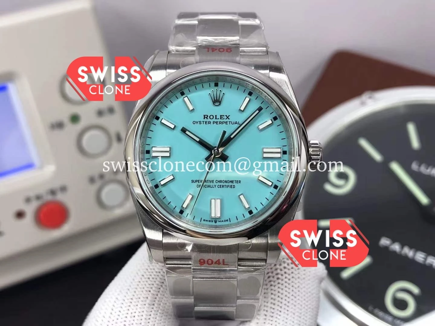 Rolex Oyster Perpetual 41mm Tiffany Blue REF#124300