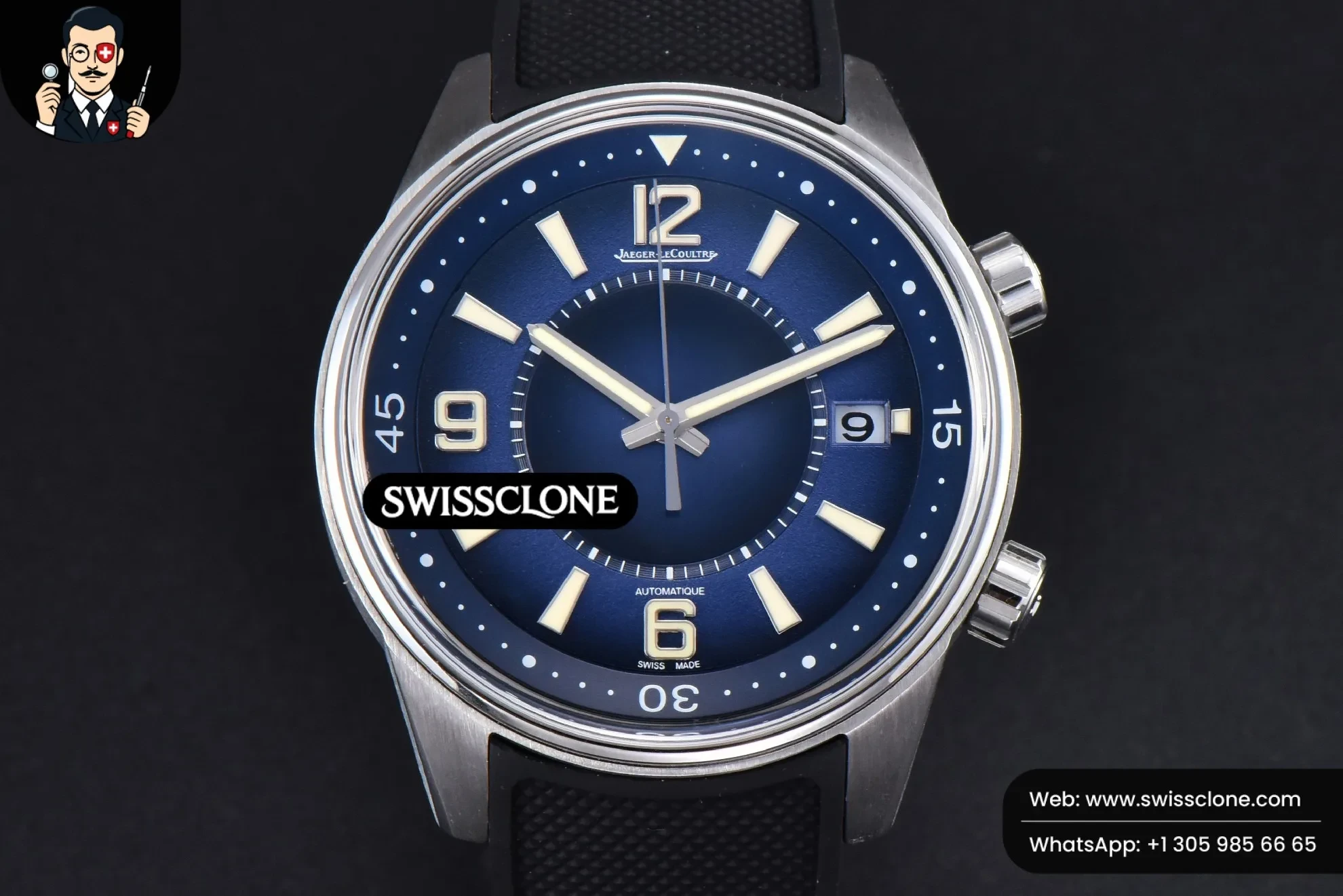 Polaris CSF 42mm Blue Dial Black Rubber MY9015 Mod