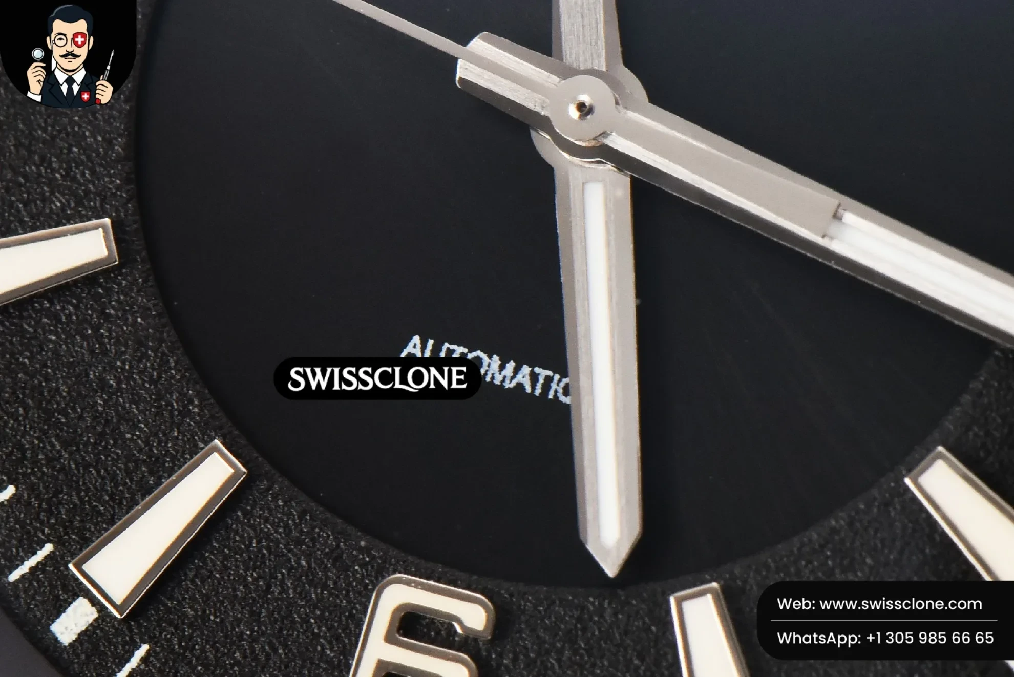Rolex Polaris Geographic 40mm LTF Black Dial Black Leather 9015 1:1 Super Clone - Lateral Case Thickness Profile