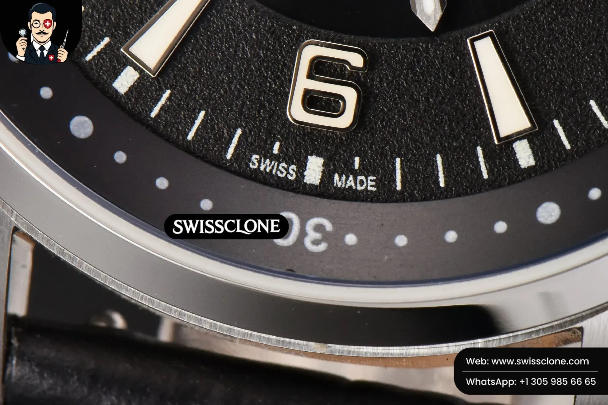 Rolex Polaris Geographic 40mm LTF Black Dial Black Leather 9015 1:1 Super Clone - On-Wrist Presence View