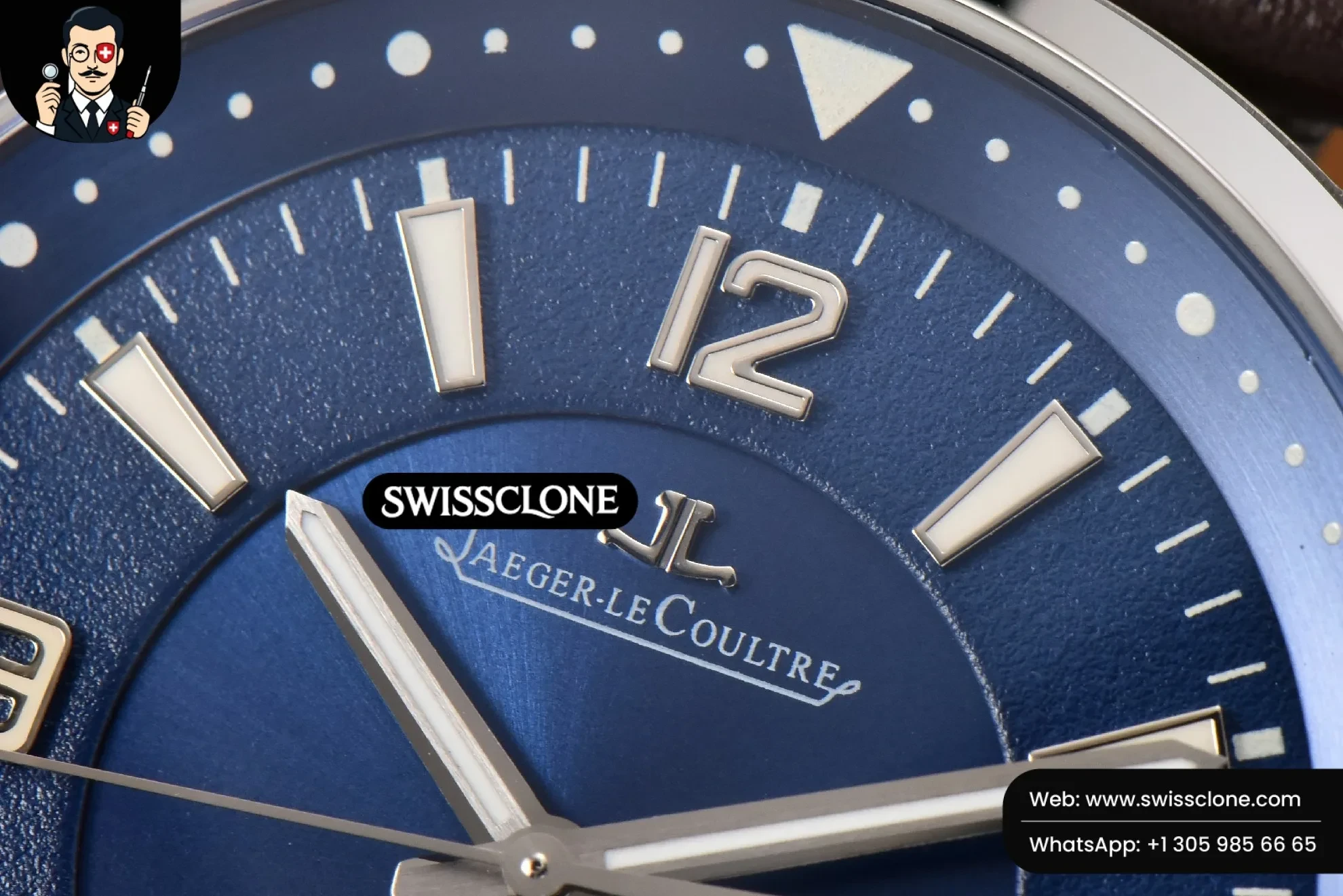 Rolex Polaris Geographic 40mm LTF Blue Dial Black Leather 9015 1:1 Super Clone - Clasp & Bracelet Finishing
