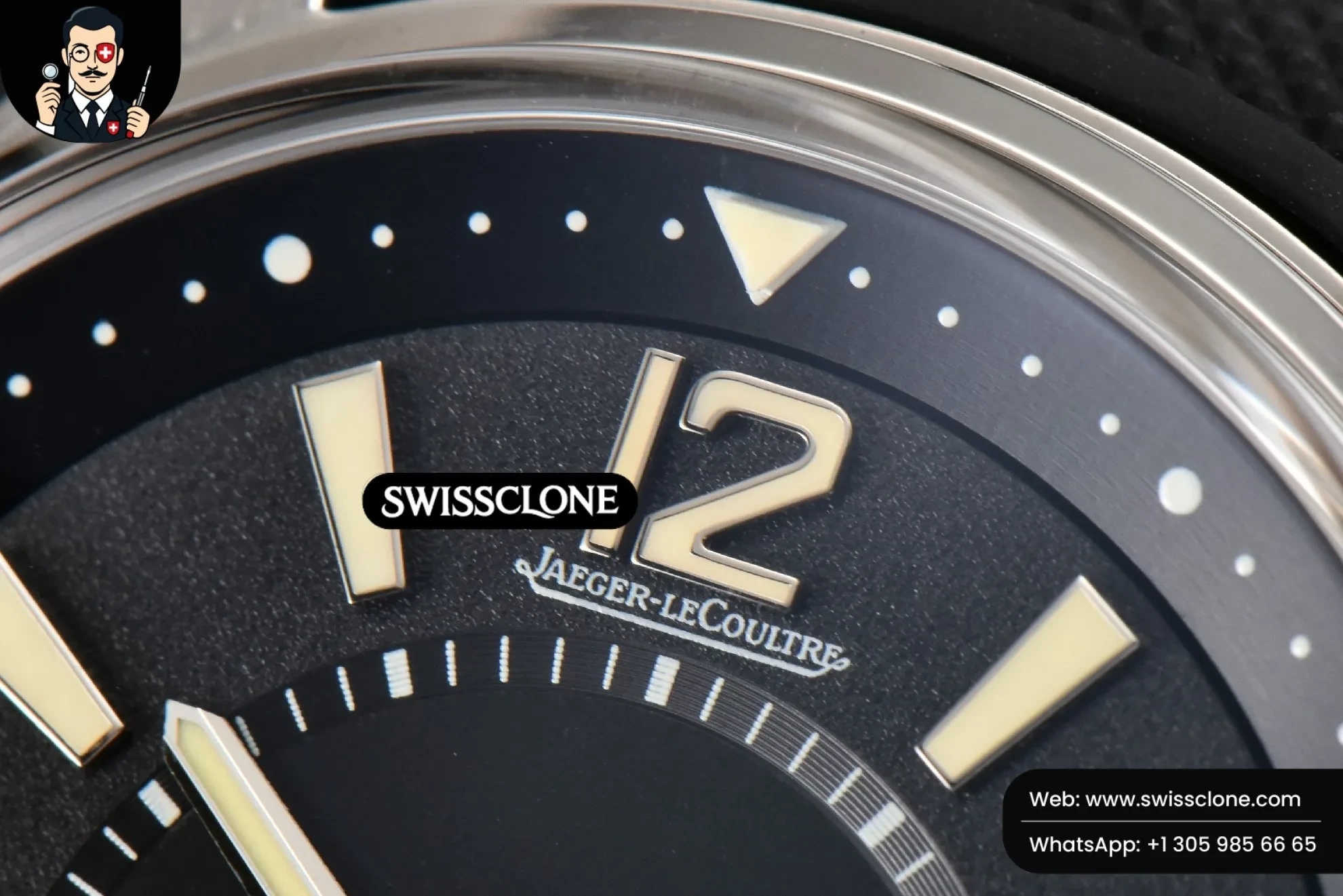 Rolex Polaris Geographic 42mm JQKF Black Dial Black Rubber 1:1 Super Clone - Clasp & Bracelet Finishing
