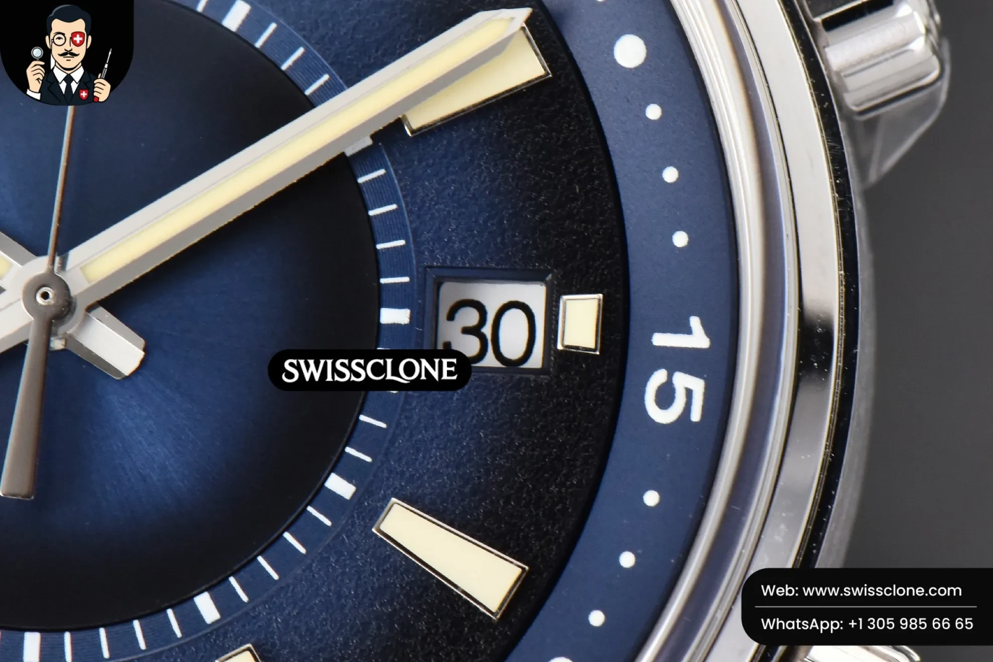 Rolex Polaris Geographic 42mm JQKF Blue Dial Black Rubber 1:1 Super Clone - On-Wrist Presence View
