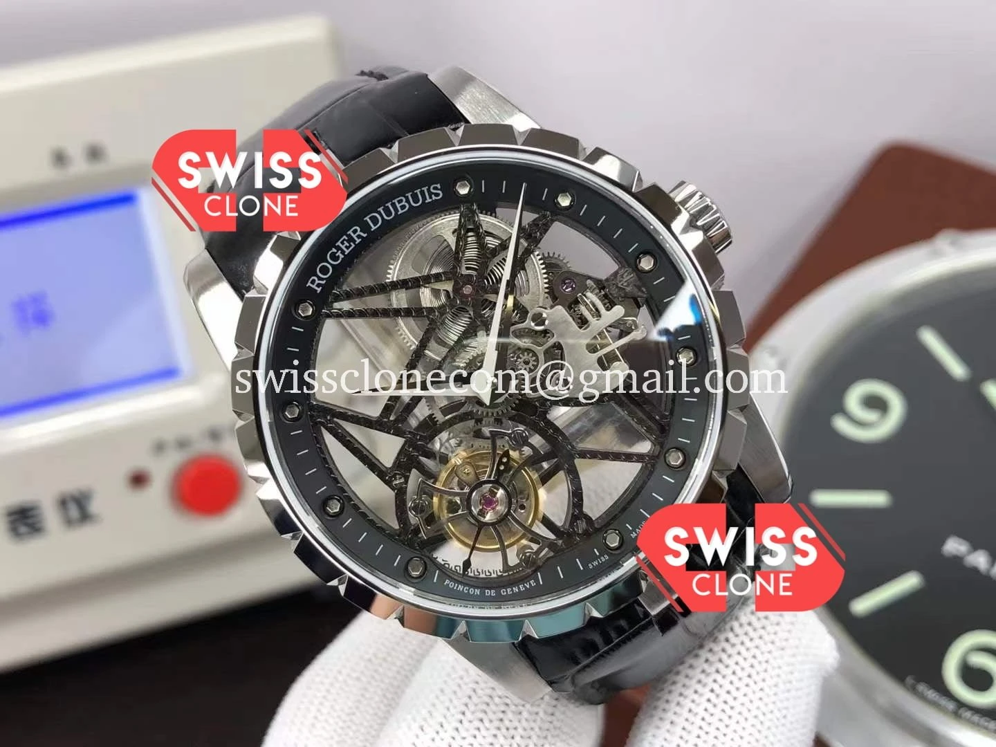 Rolex Roger Dubuis Excalibur Spider Flying Tourbillon RDDBEX0392 1:1 Super Clone - Bezel & Case Profile