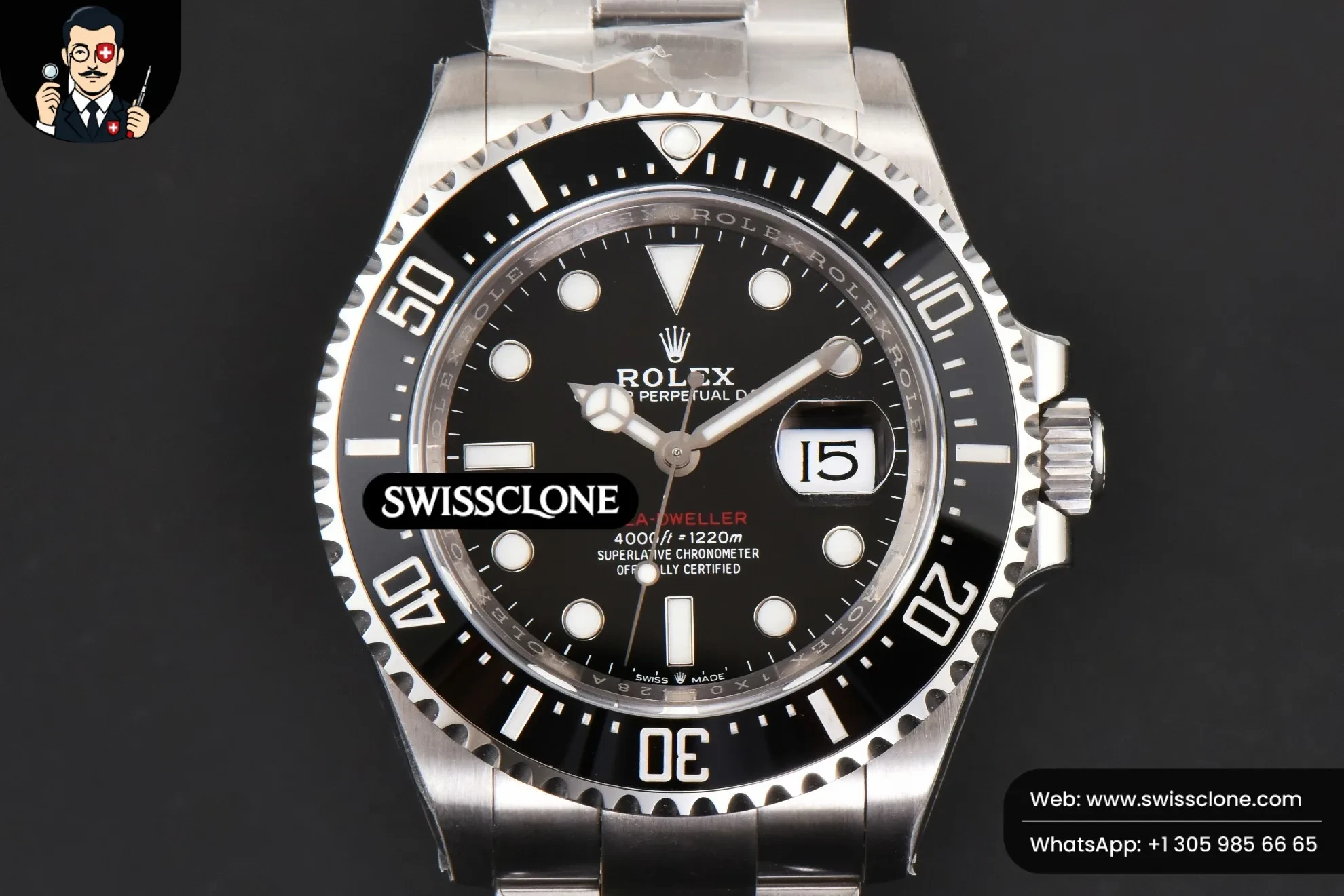 Rolex Sea-Dweller 126600 43mm Black Ceramic ‘Red Text’ VS3235