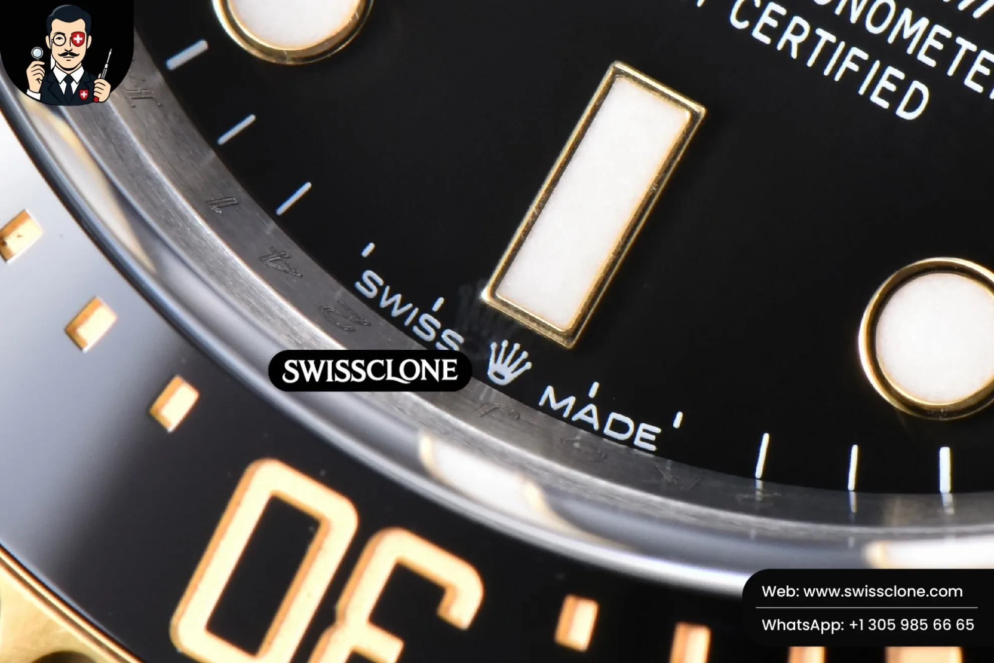 Rolex Sea Dweller 126603 43mm YG/SS Black Dial YG/SS VS3235 1:1 Super Clone - Lateral Case Thickness Profile