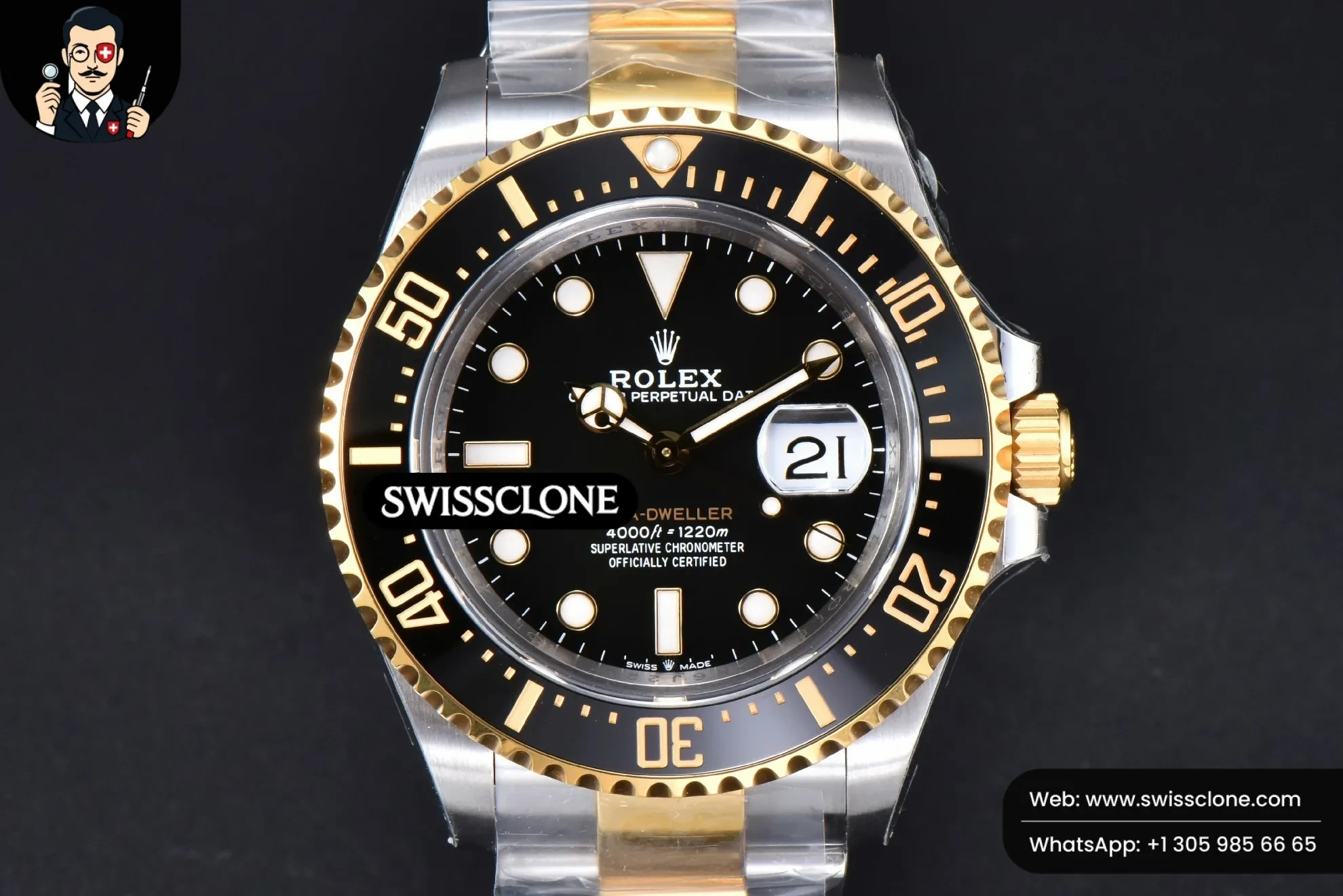 Rolex Sea-Dweller 126603 43mm YG/SS Black Dial YG/SS VS3235