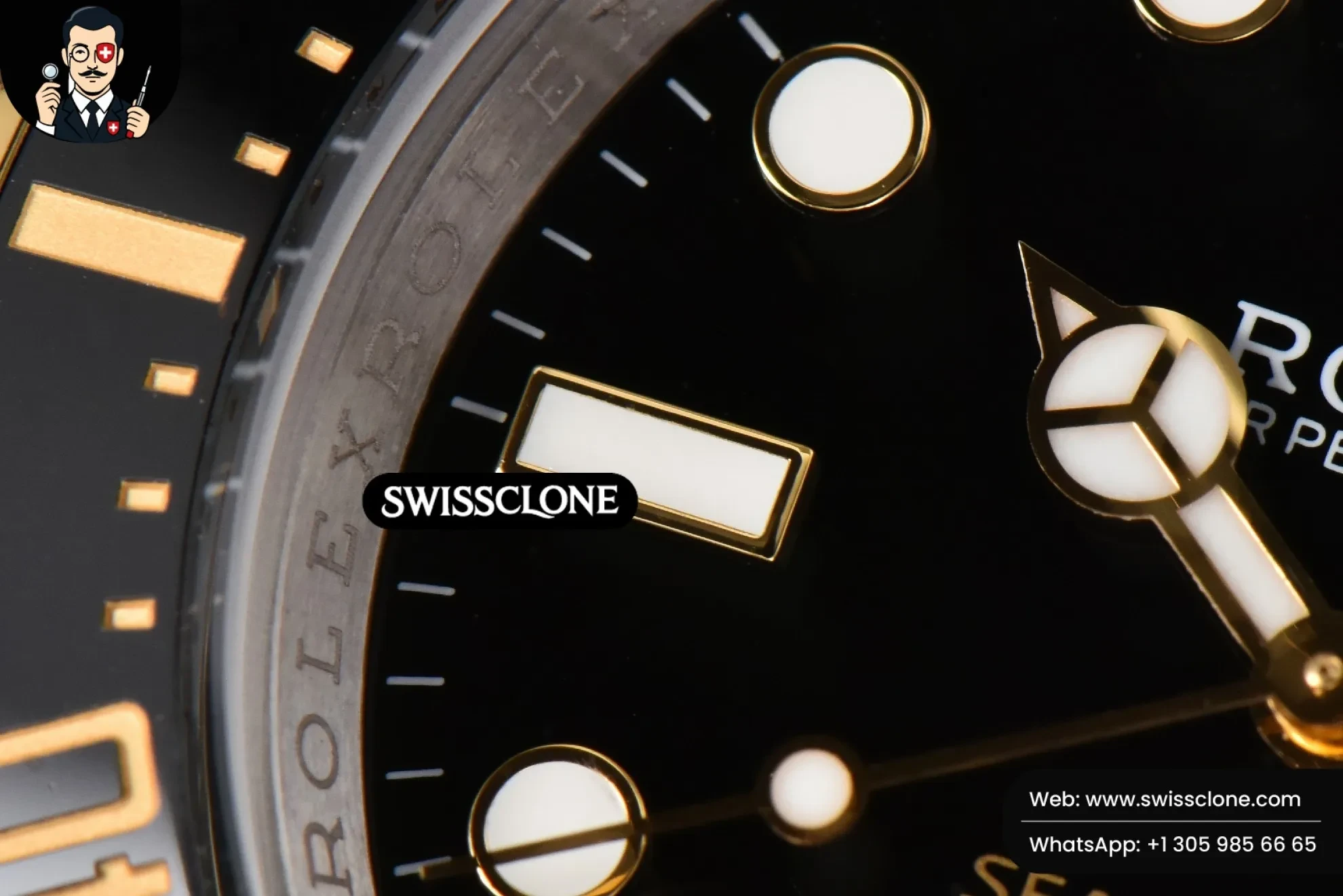 Rolex Sea Dweller 44mm 126603 CSF Black Dial YG/SS VR3235 1:1 Super Clone - Lateral Case Thickness Profile