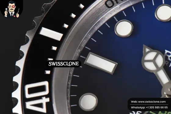 Rolex Sea Dweller 44mm 126660 CSF ‘D Blue’ Dial VR3235 1:1 Super Clone Det - Lateral Case Thickness Profile