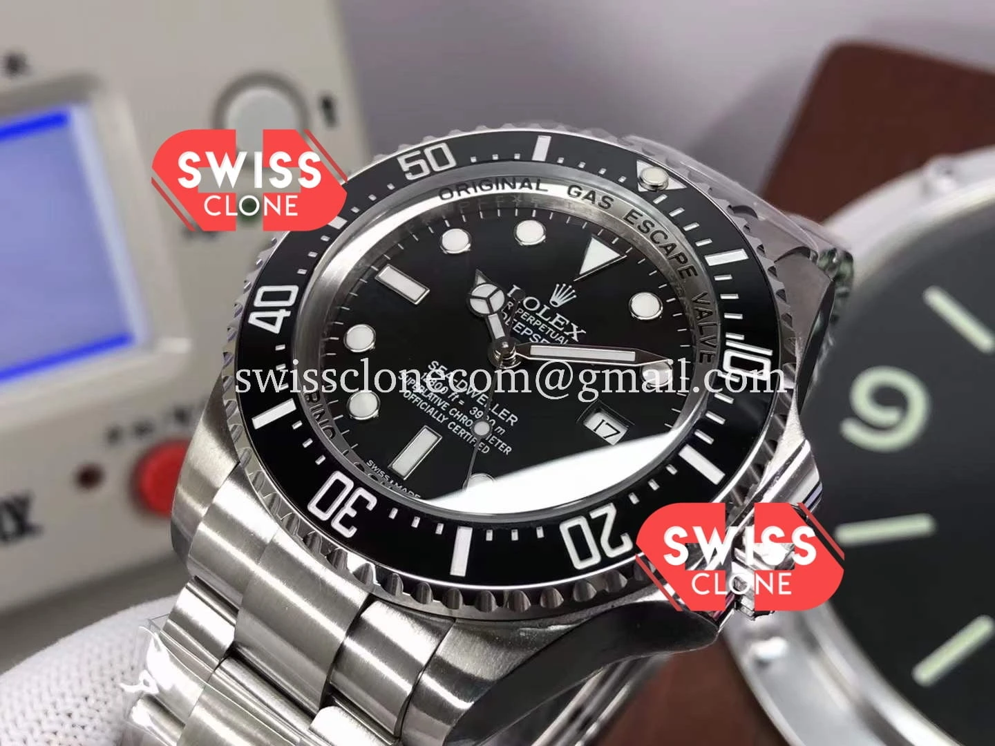 Rolex Sea Dweller Deepsea Black 116660 2017 1:1 Super Clone - Caseback & Cloned Calibre Movement