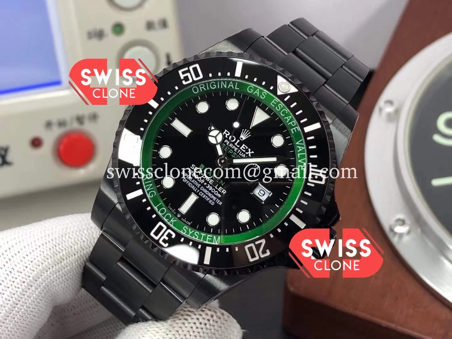 Rolex SeaDweller Deepsea BLAKEN Black Dial 1:1 Super Clone - Bezel & Case Profile