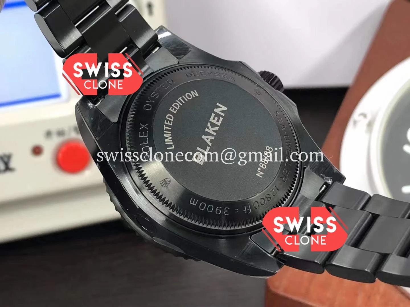 Rolex SeaDweller Deepsea BLAKEN Black Dial 1:1 Super Clone - On-Wrist Presence View