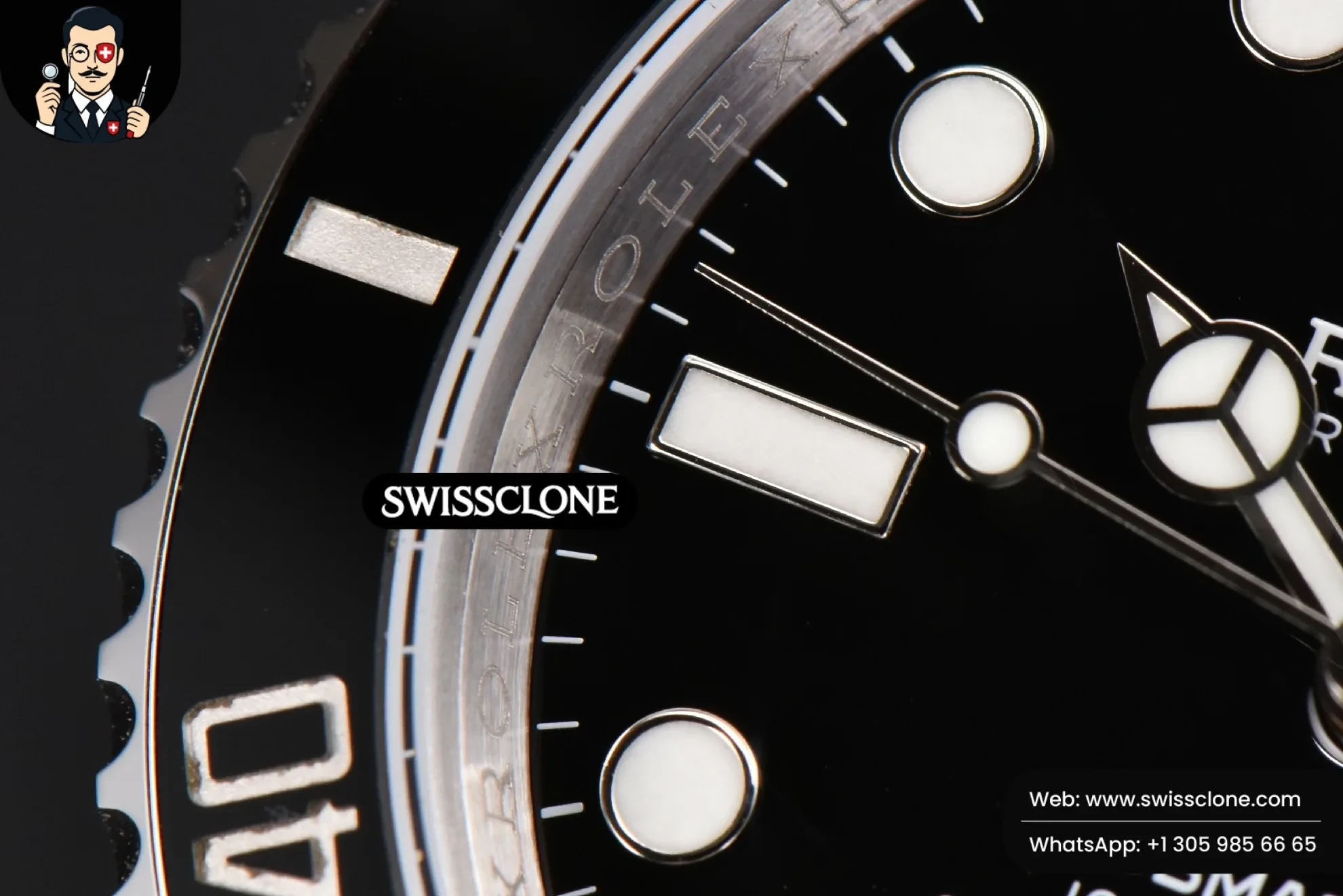 Rolex Submariner 116610 LN 40m King Black Ceramic Black Dial VS3135 1:1 Super Clone - Caseback & Cloned Calibre Movement