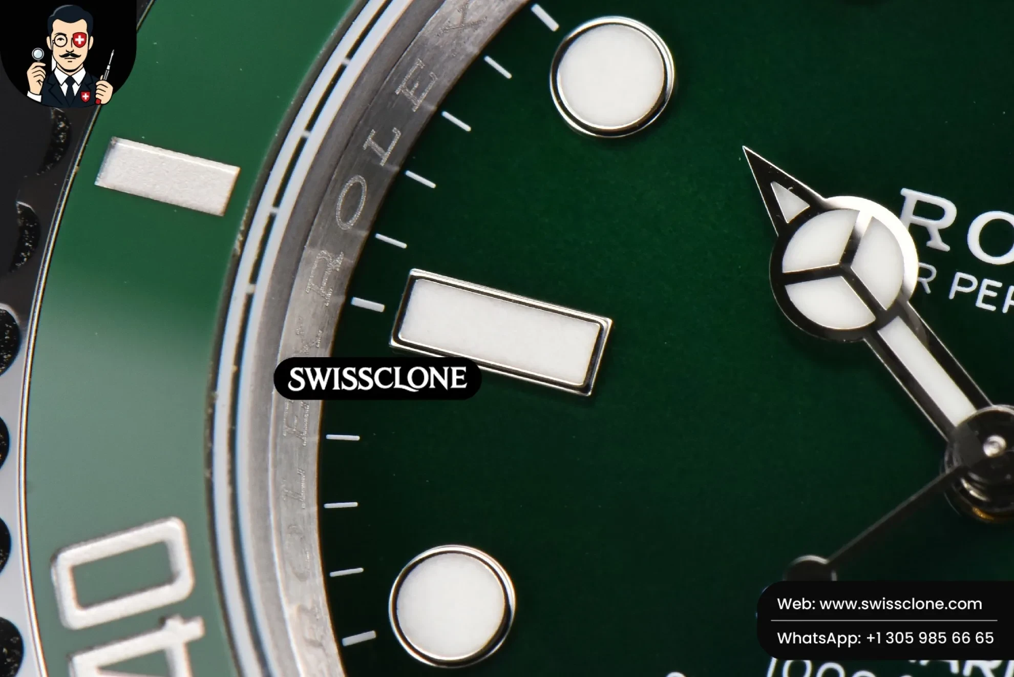 Rolex Submariner 116610 LV 40m King Green Ceramic Green Dial VS3135 1:1 Super Clone - Clasp & Bracelet Finishing