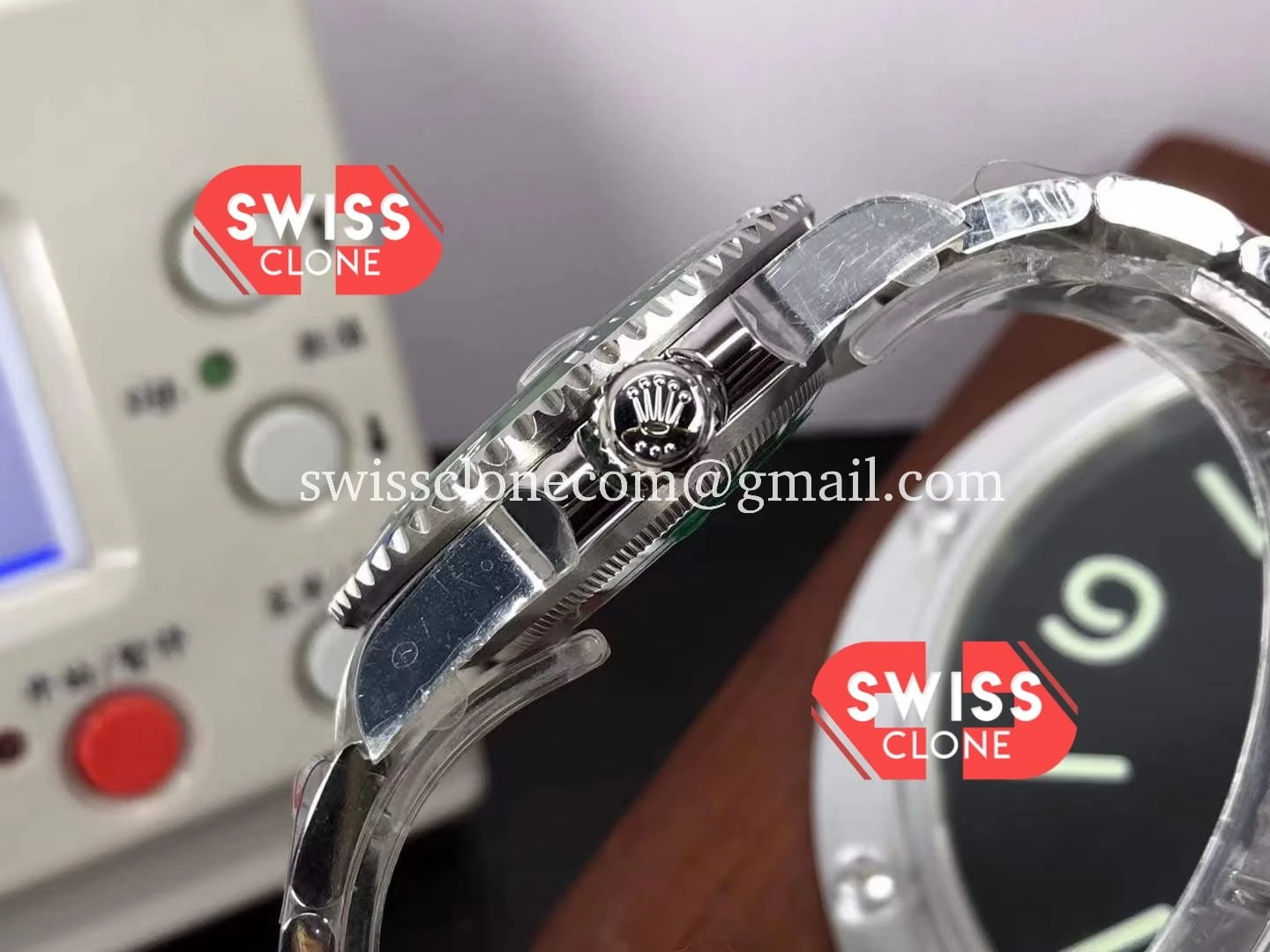Rolex Submariner 116610LV The Hulk 904L Steel 1:1 Super Clone - Lateral Case Thickness Profile