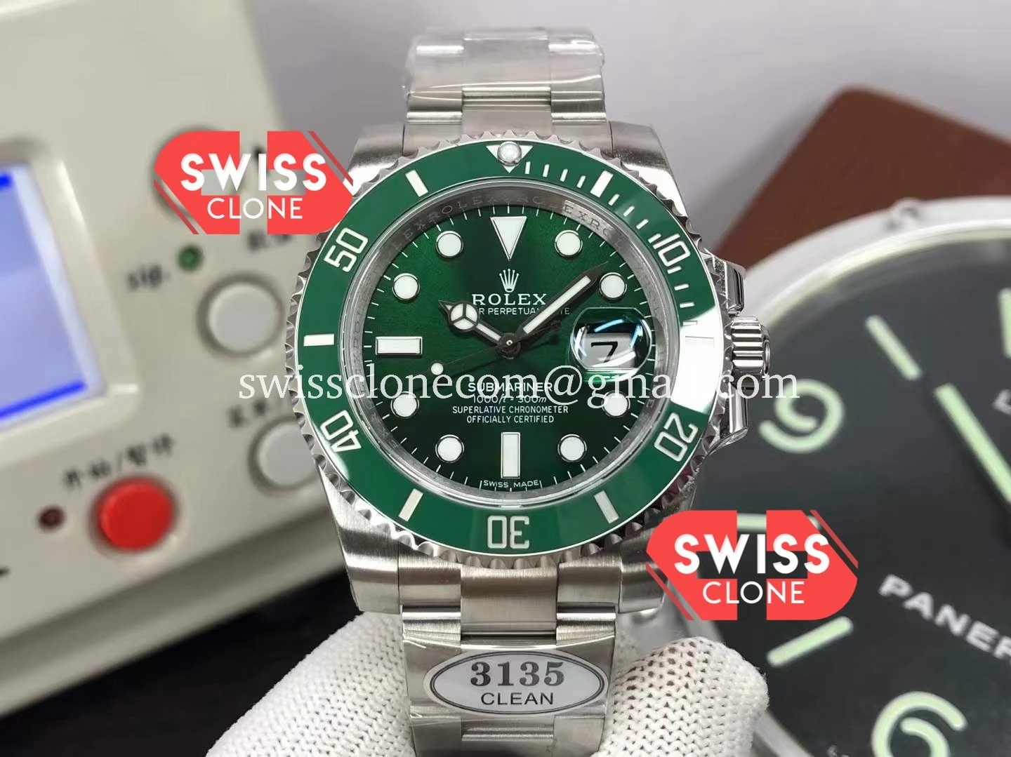 Rolex Submariner 116610LV The Hulk 904L Steel