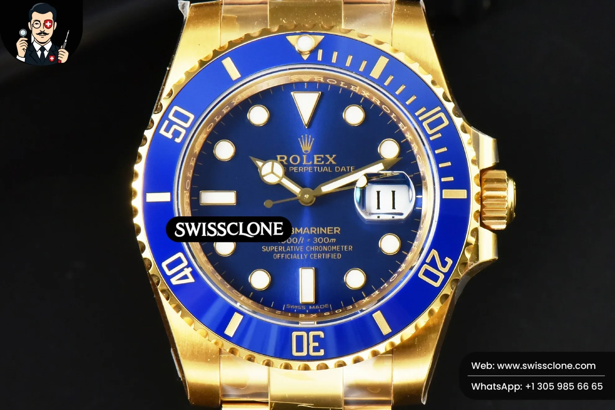 Rolex Submariner 116618 LB 40mm Blue Dial VS3130