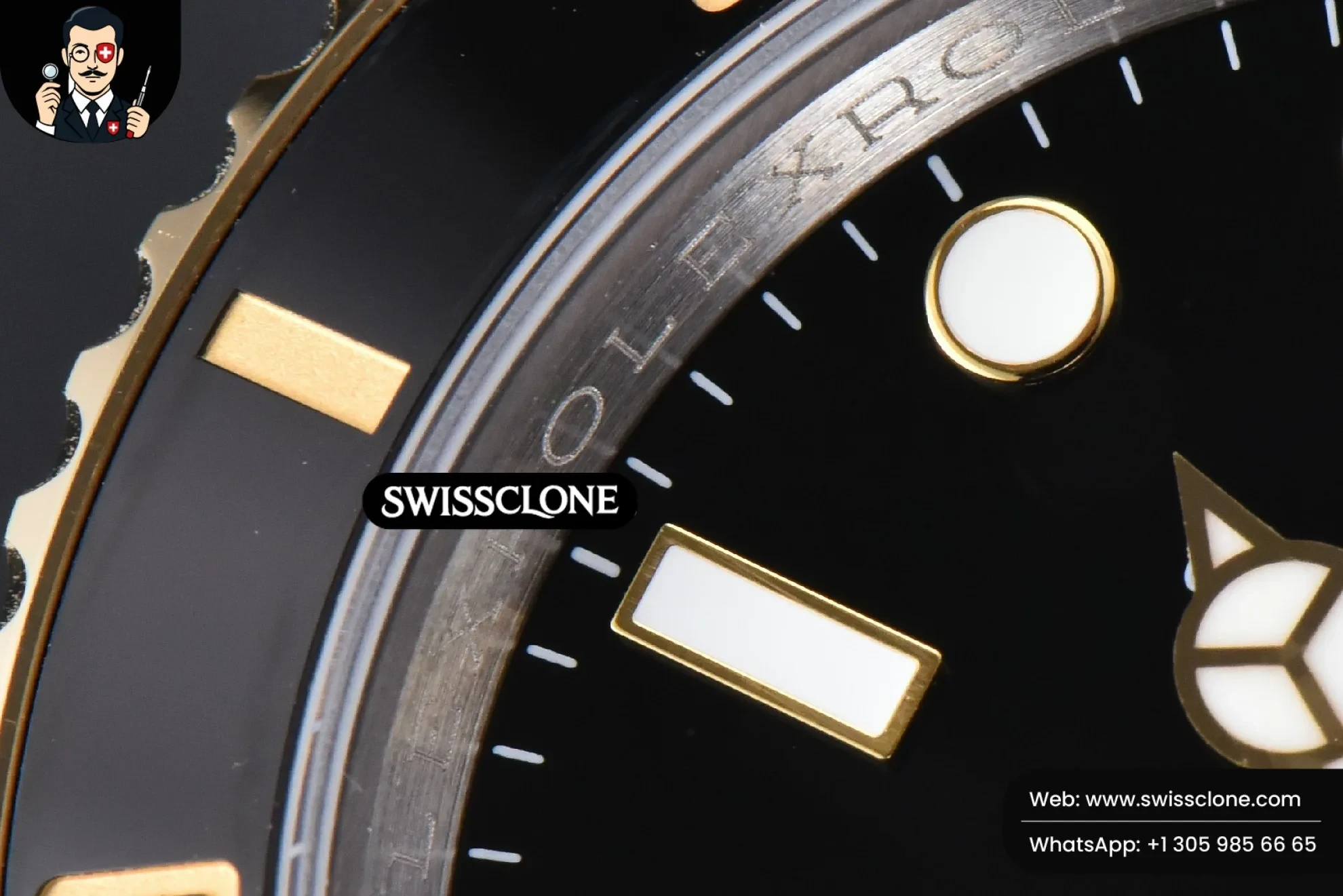 Rolex Submariner 126613 LN 41mm YG/SS Black Dial VR3235 1:1 Super Clone - Lateral Case Thickness Profile