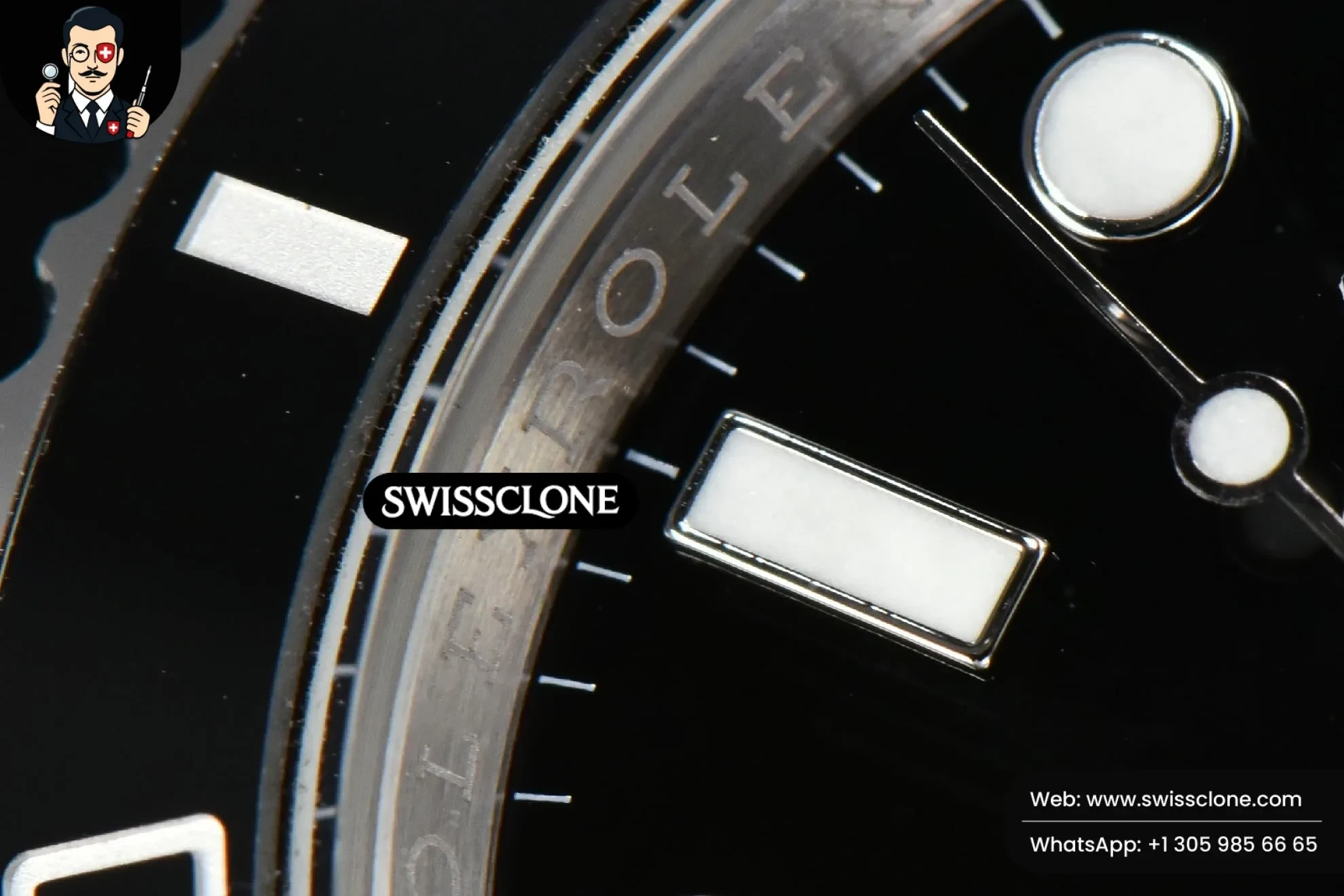 Rolex Submariner 40mm 116610 LN Black Ceramic Black Dial 3135 1:1 Super Clone - Lateral Case Thickness Profile