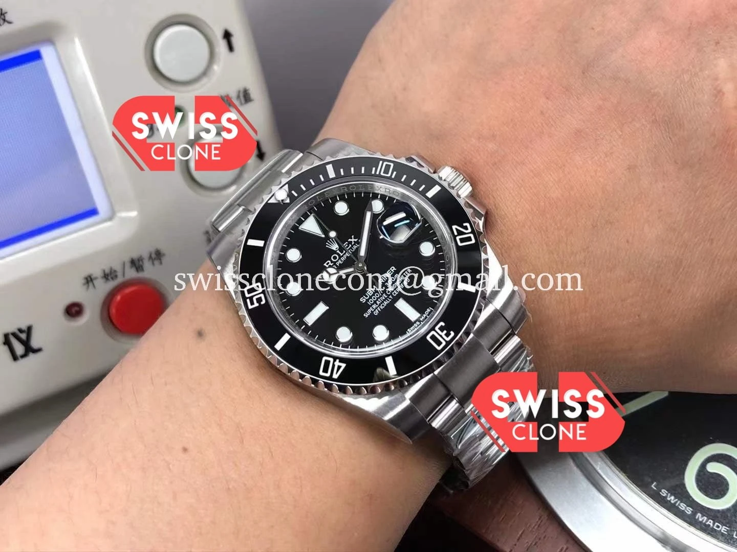 Rolex Submariner 40MM Steel 126610LN 904L Steel 1:1 Super Clone - On-Wrist Presence View