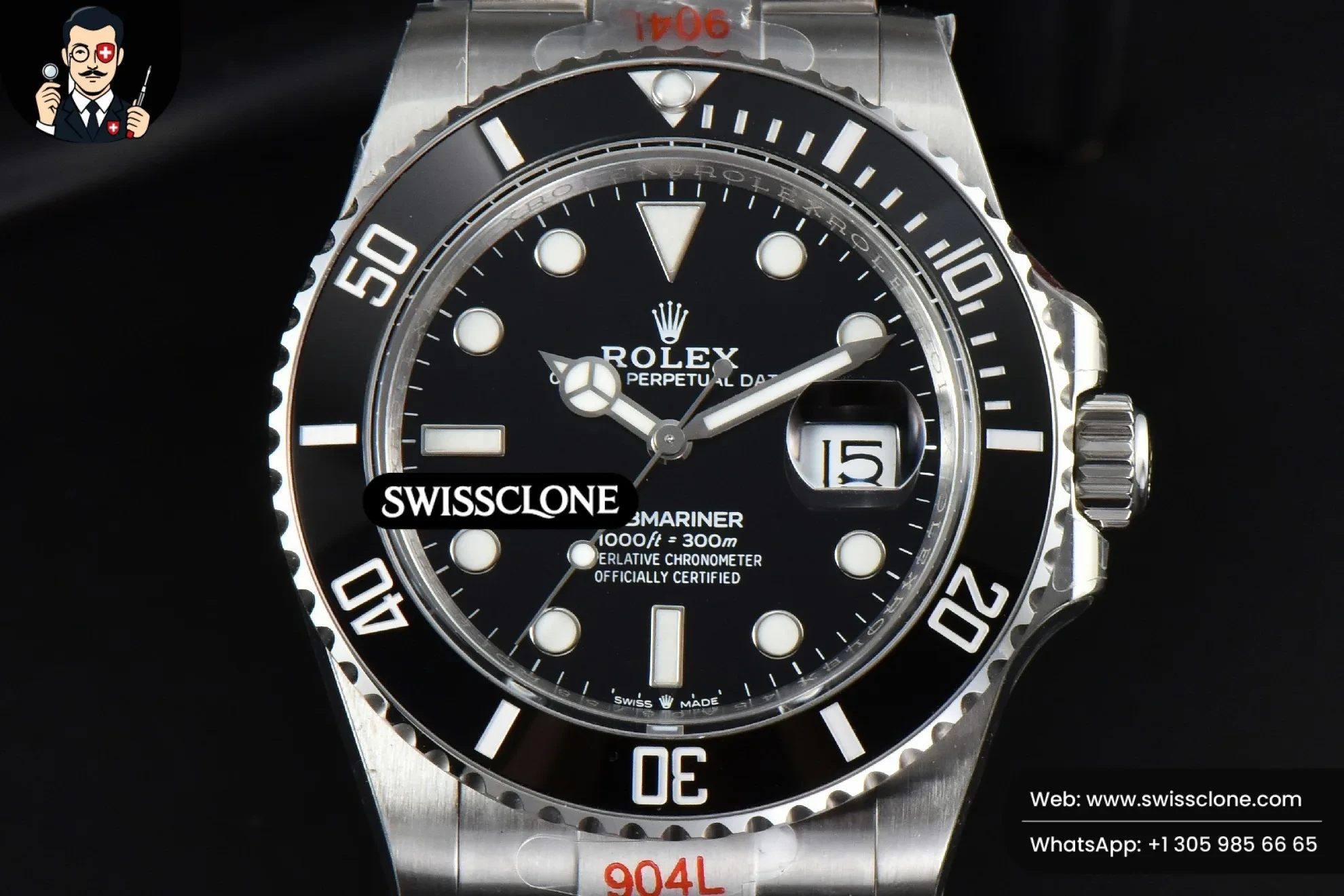Rolex Submariner 41mm 126610 LN Black Ceramic Black Dial VR3235