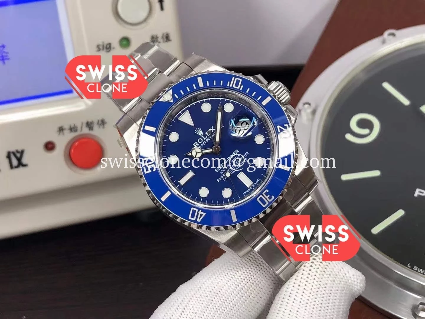 Rolex Submariner 41MM 126610LB 3235 904L 1:1 Super Clone - Dial Macro Close-Up