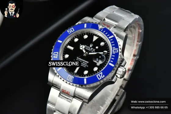 Rolex Submariner 41mm 126619 LB Blue Ceramic Black Dial VR3235 1:1 Super Clone - Bezel & Case Profile