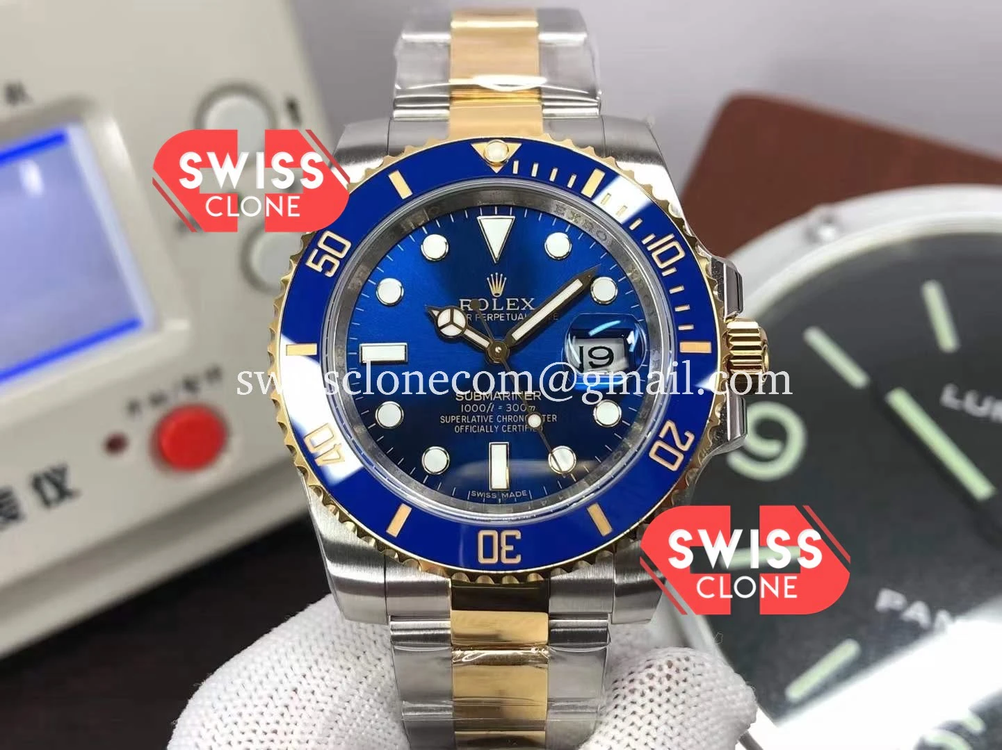 Rolex Submariner 41MM Two Tone 126613LB 904L Steel Watch